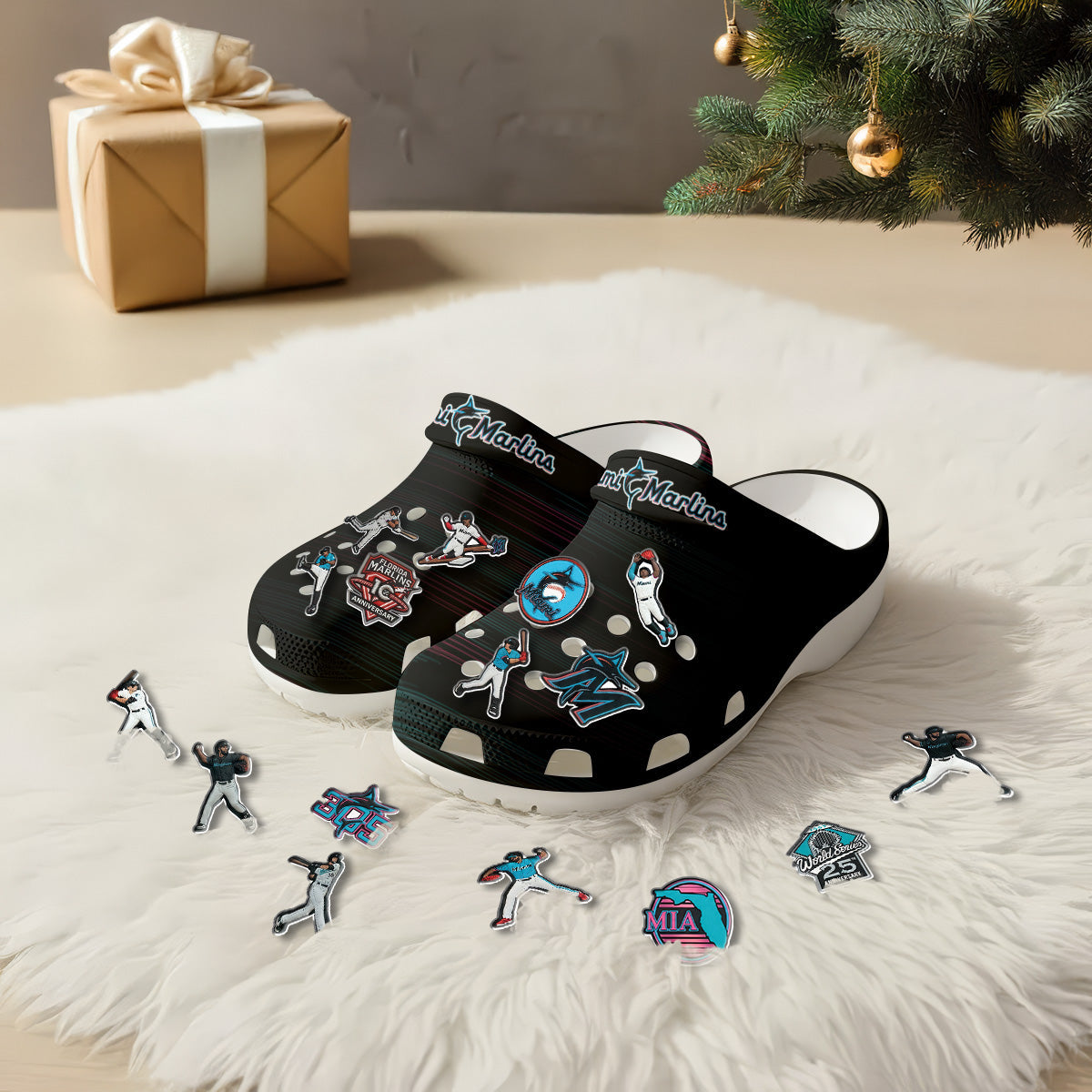 MIA 2026 Black clogs - Charms Gift Set-NQD