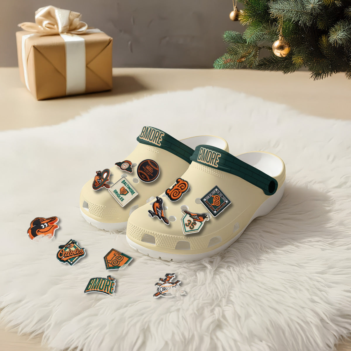 BAL 2026 City Connect White Clogs V2 - Charms Gift Set-NQD