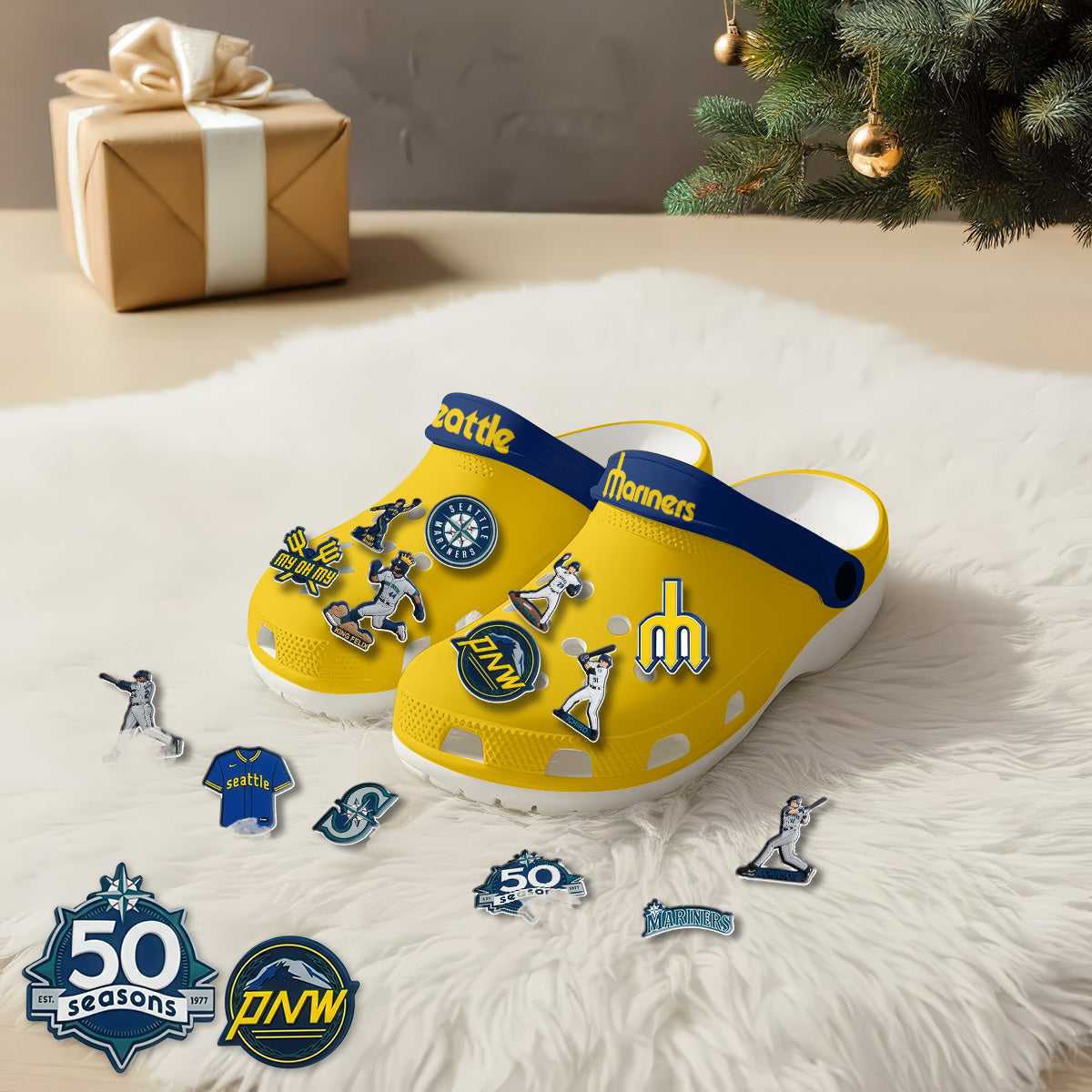 SM 2026 Yellow clogs - Charms Gift Set-NQD