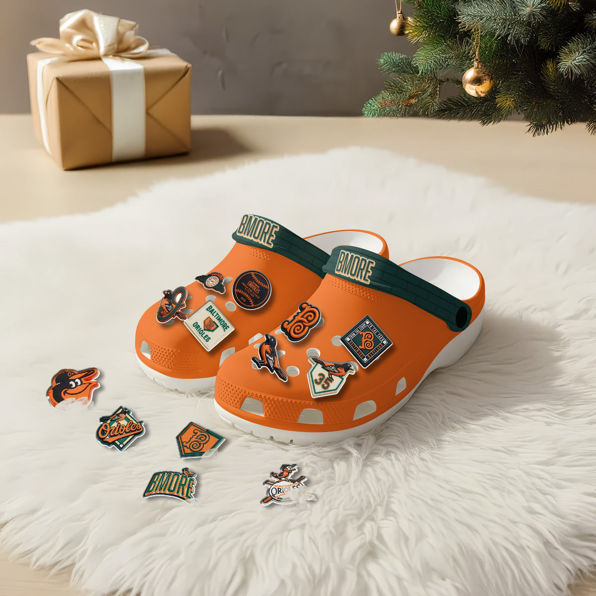 BAL 2026 City Connect Orange Clogs - Charms Gift Set-NQD