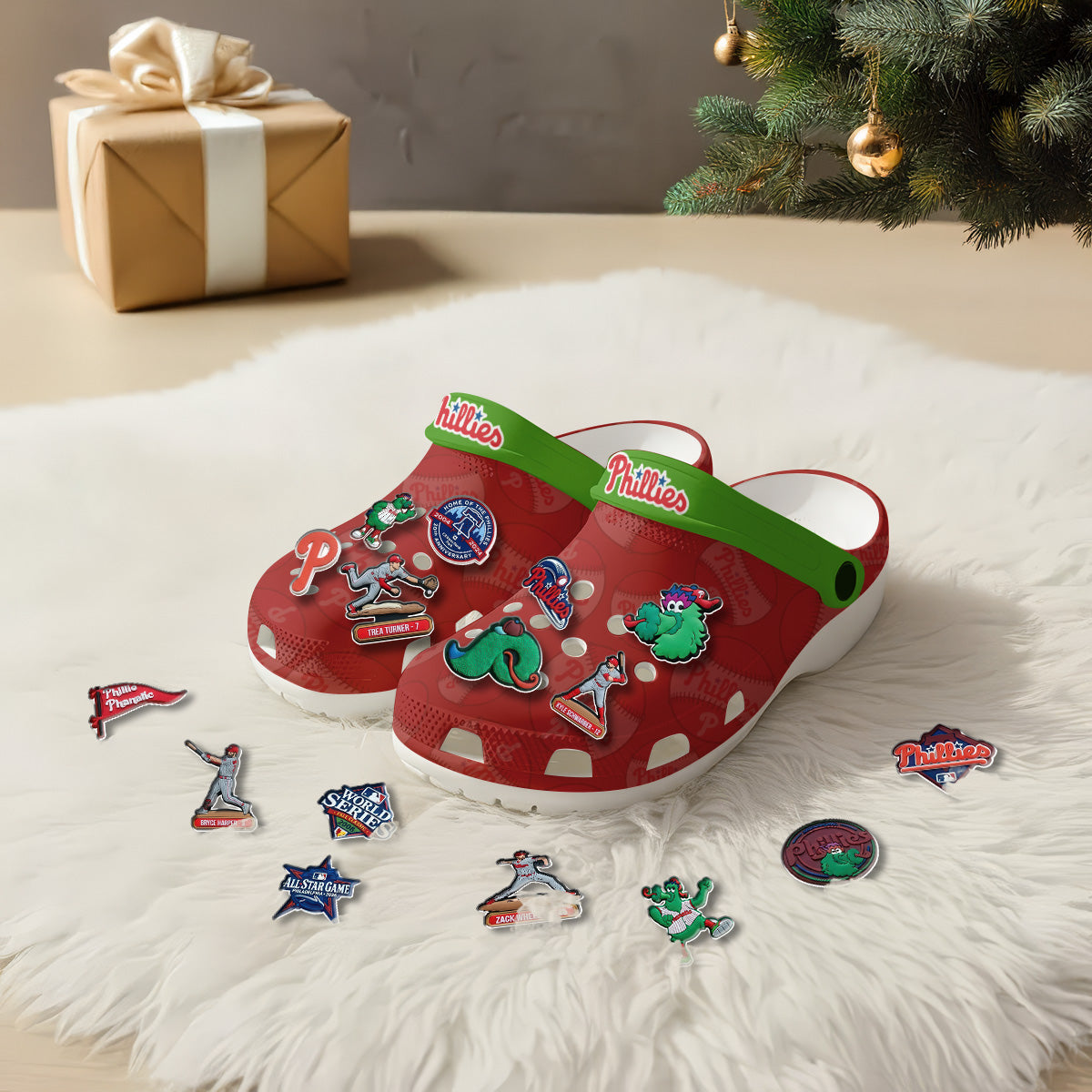 PHI 2026 Red clogs - Charms Gift Set-NQD