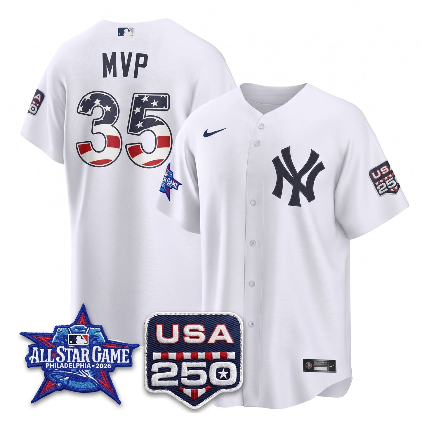 NYY 2026 All Star Edition Vapor Jersey - Stitched-NHM