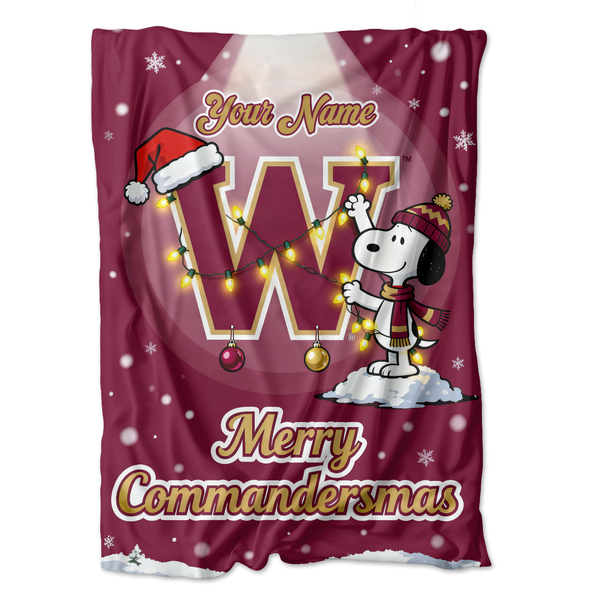 WAS x SNP | Premium Christmas Fleece Blanket & Throw Pillow-NQD