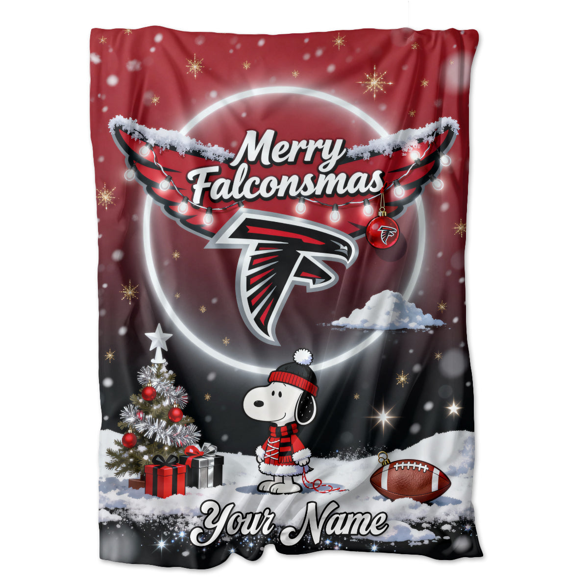 ATL x SNP | Premium Christmas Fleece Blanket & Throw Pillow-NQD