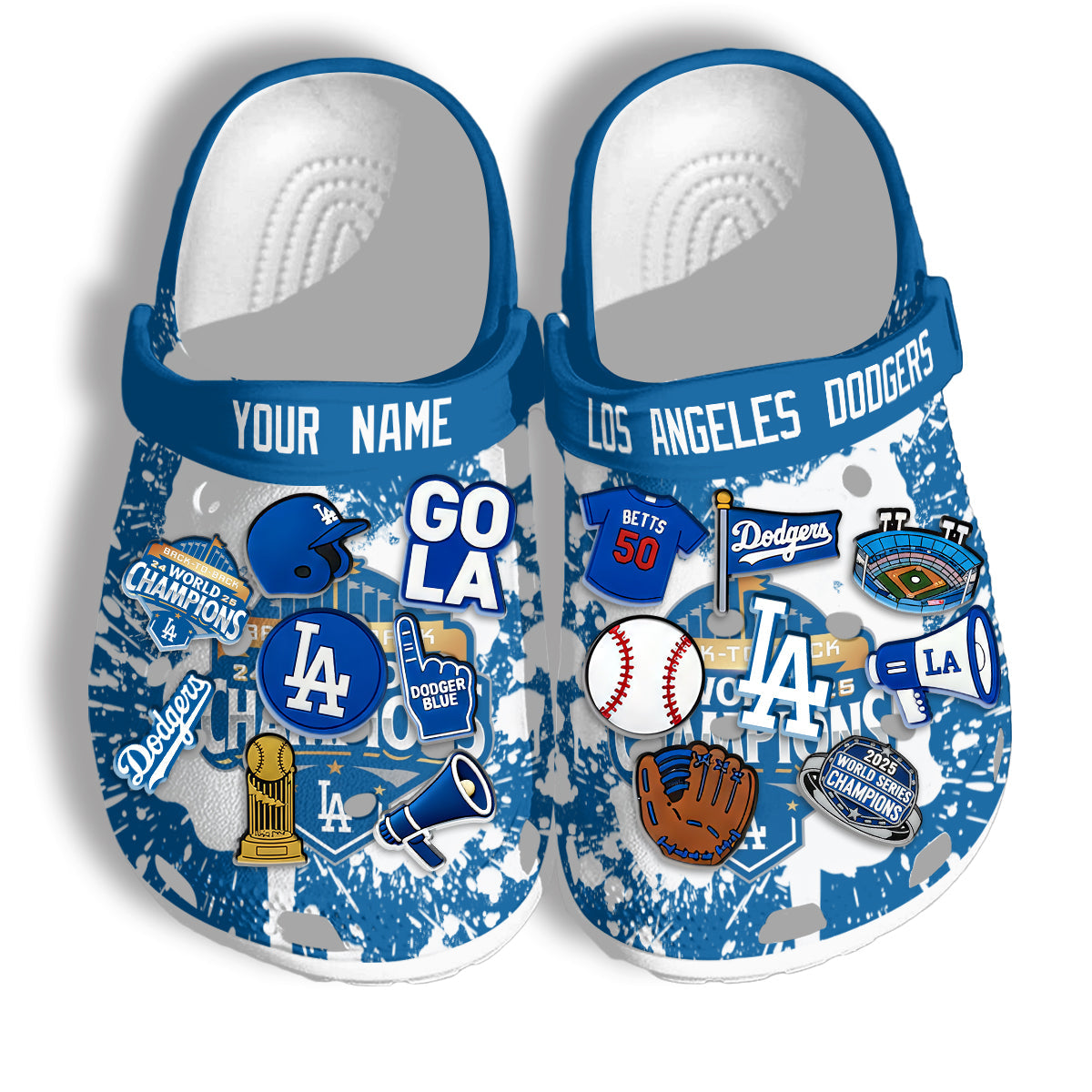 LAD World Series Champions Clogs - Charms Gift Set-NQD