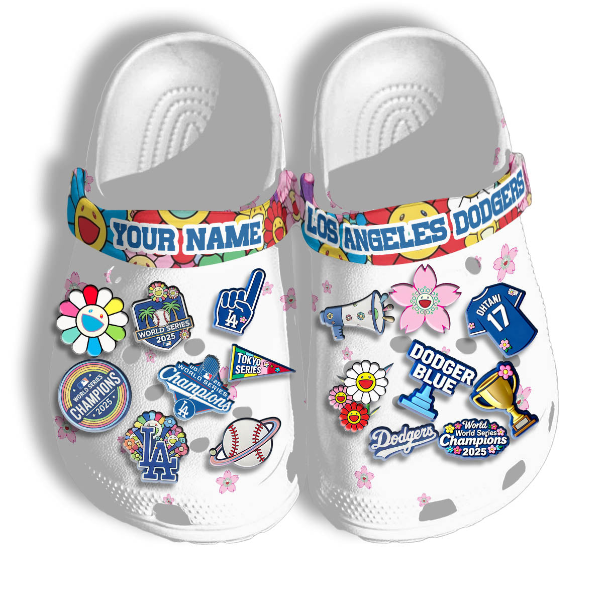 LAD Tokyo Series White Clogs - Charms Gift Set-NQD