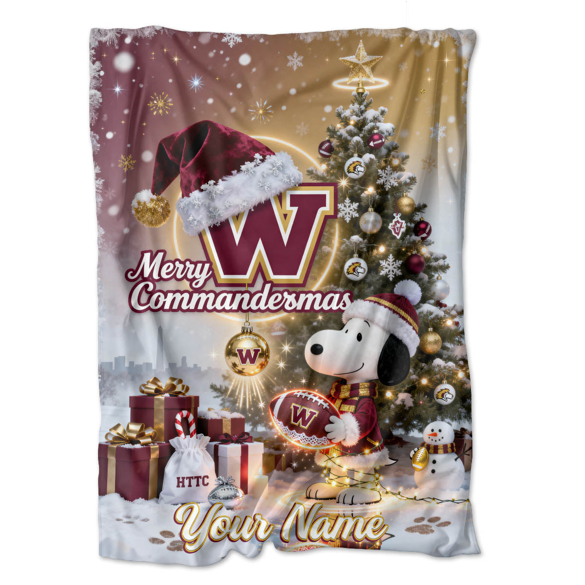 WAS x SNP | Premium Christmas Fleece Blanket & Throw Pillow-NQD