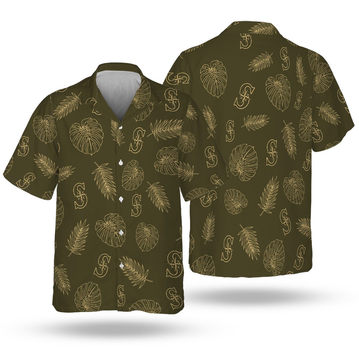 SEA Special Armed Forces Hawaiian Design Button Shirt V3-NQD