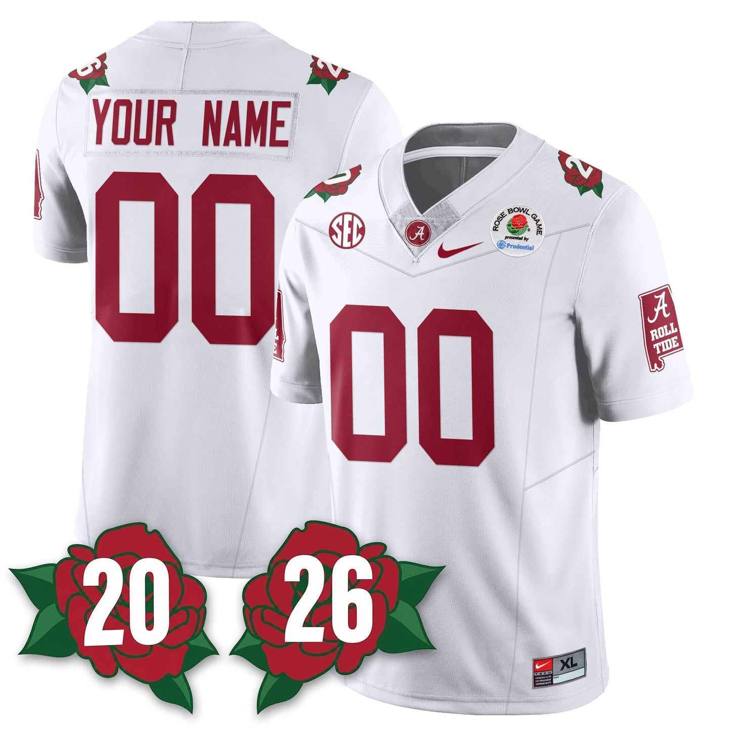 BAMA Rose Bowl Vapor Limited Football Jersey - Stitched-NQD
