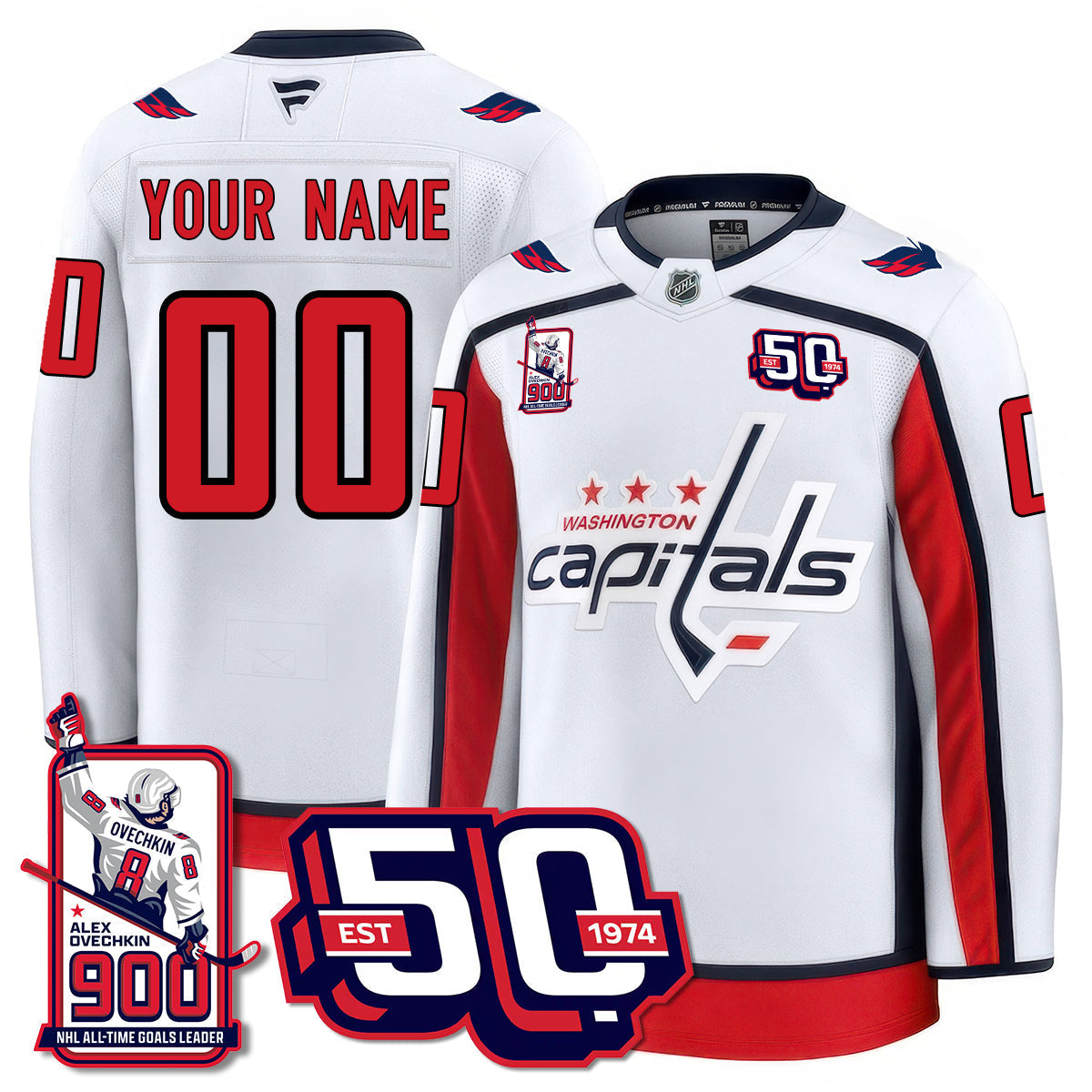 WSH 2025 Premium Jersey - 900 GOALS - Stitched-NQD