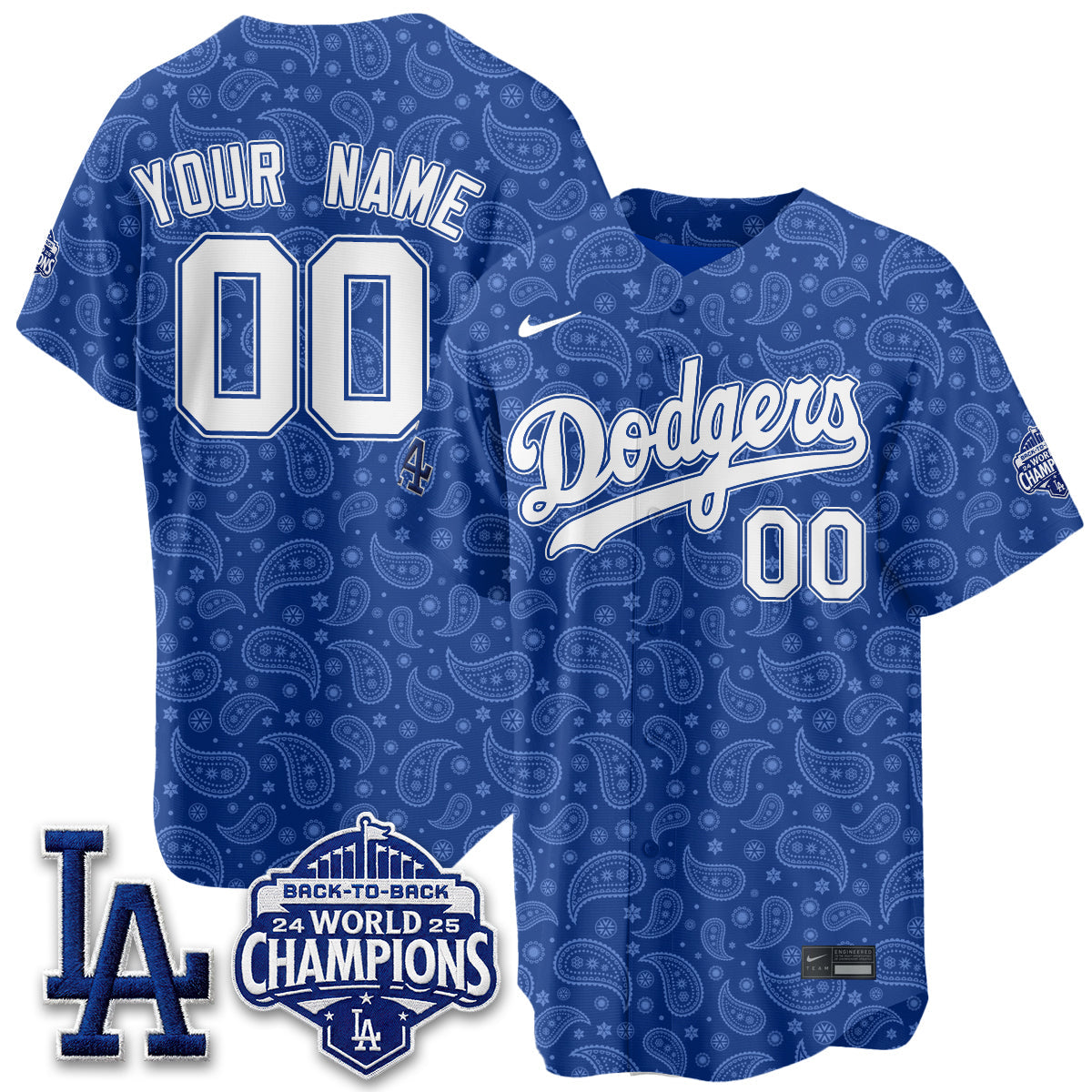 LAD Paisley Vapor Custom Jersey - Stitched-NQD