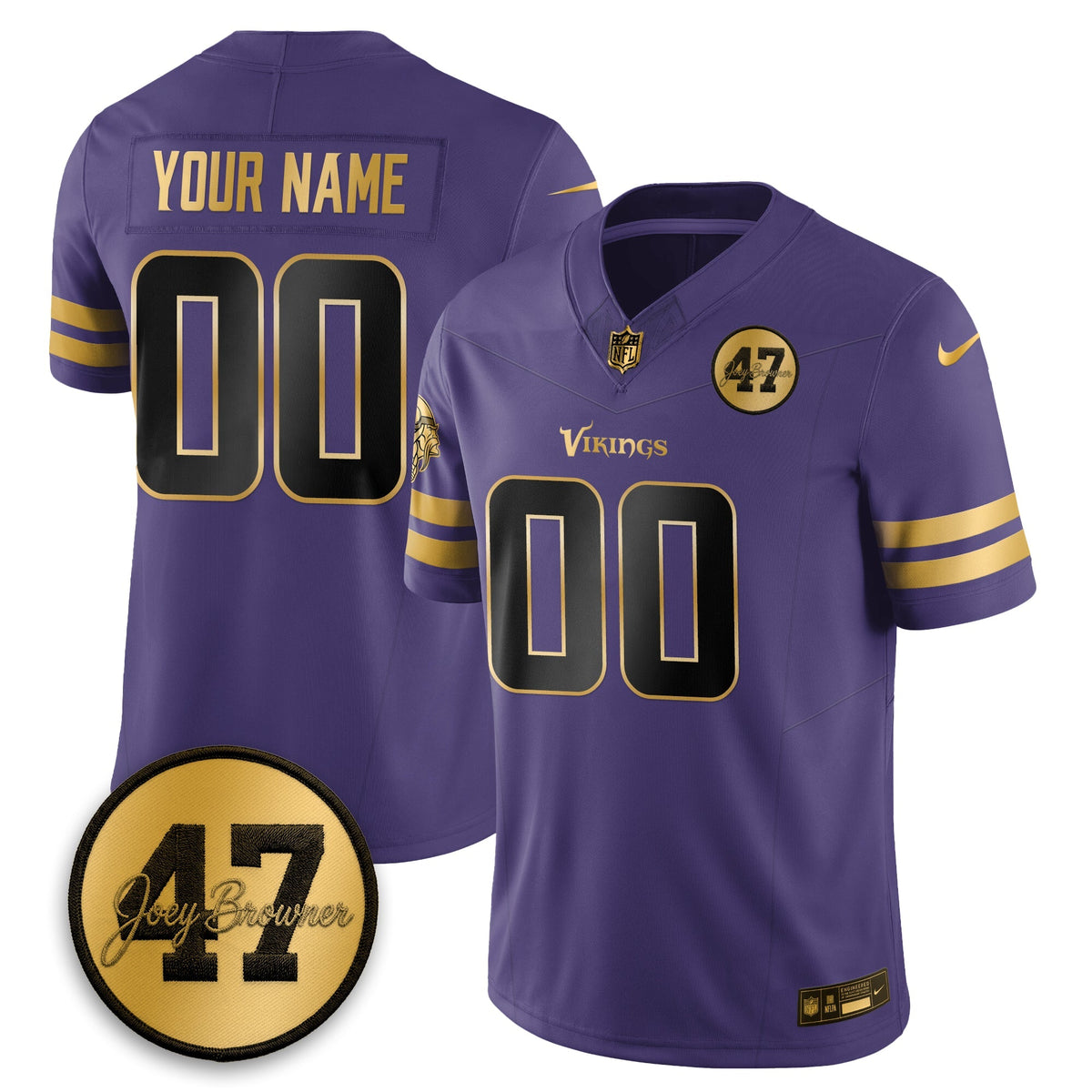 MIN Joey Browner Thank You For Memories - 1960 – 2026 Football Vapor Limited Custom Jersey - Stitched-NQD