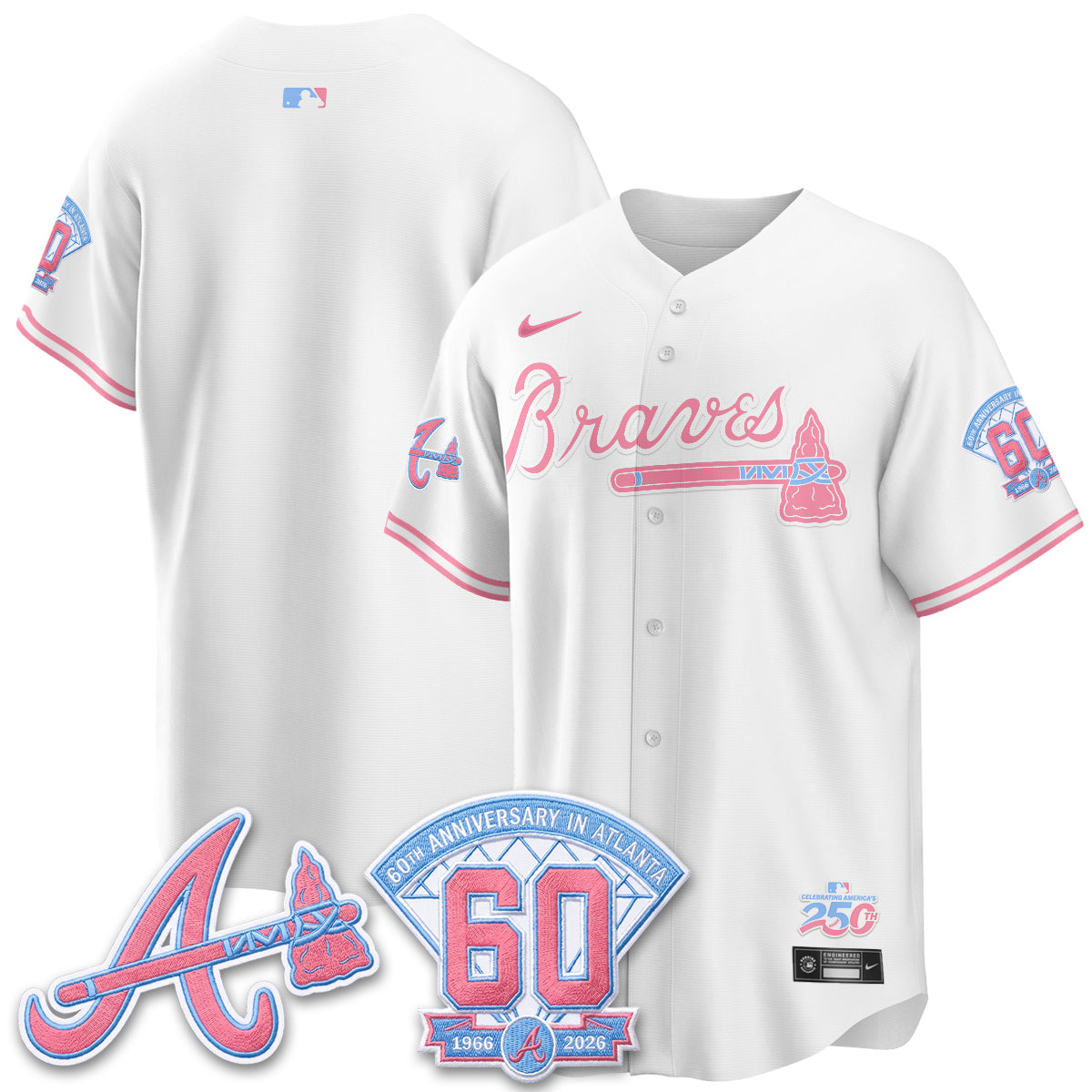 ATL x Bubblegum Vapor Jersey - Stitched-NQD