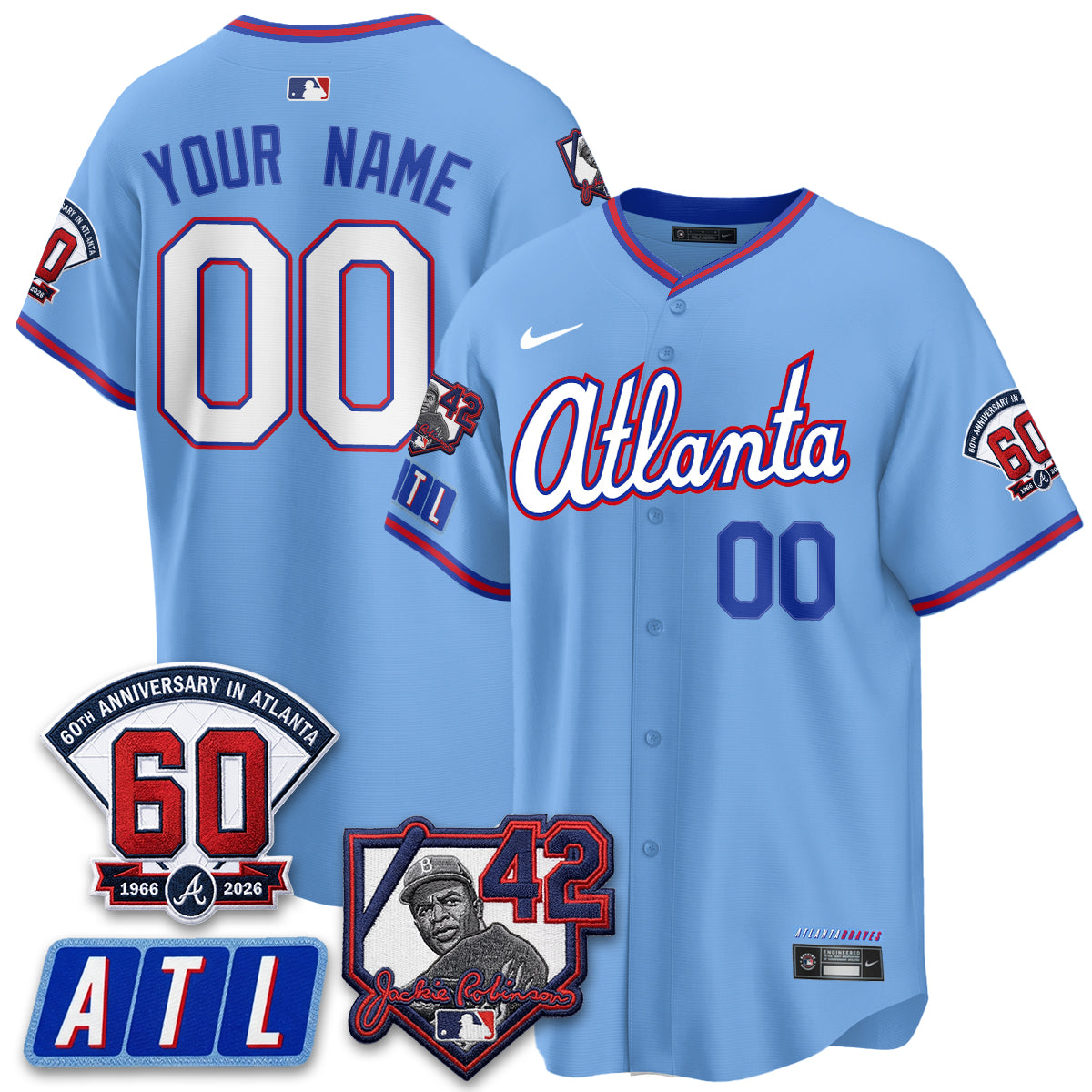 ATL 2026 Jackie Robinson Day Vapor Limited Custom Jersey - Stitched-NQD
