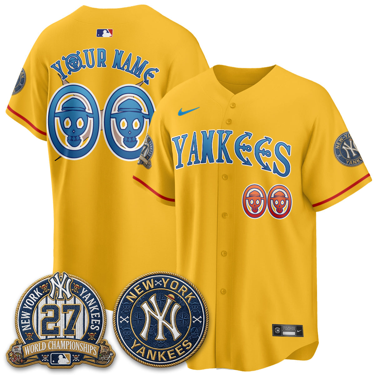 NYY x Japanese Cartoon Limited Custom Jersey - Stitched-NQD