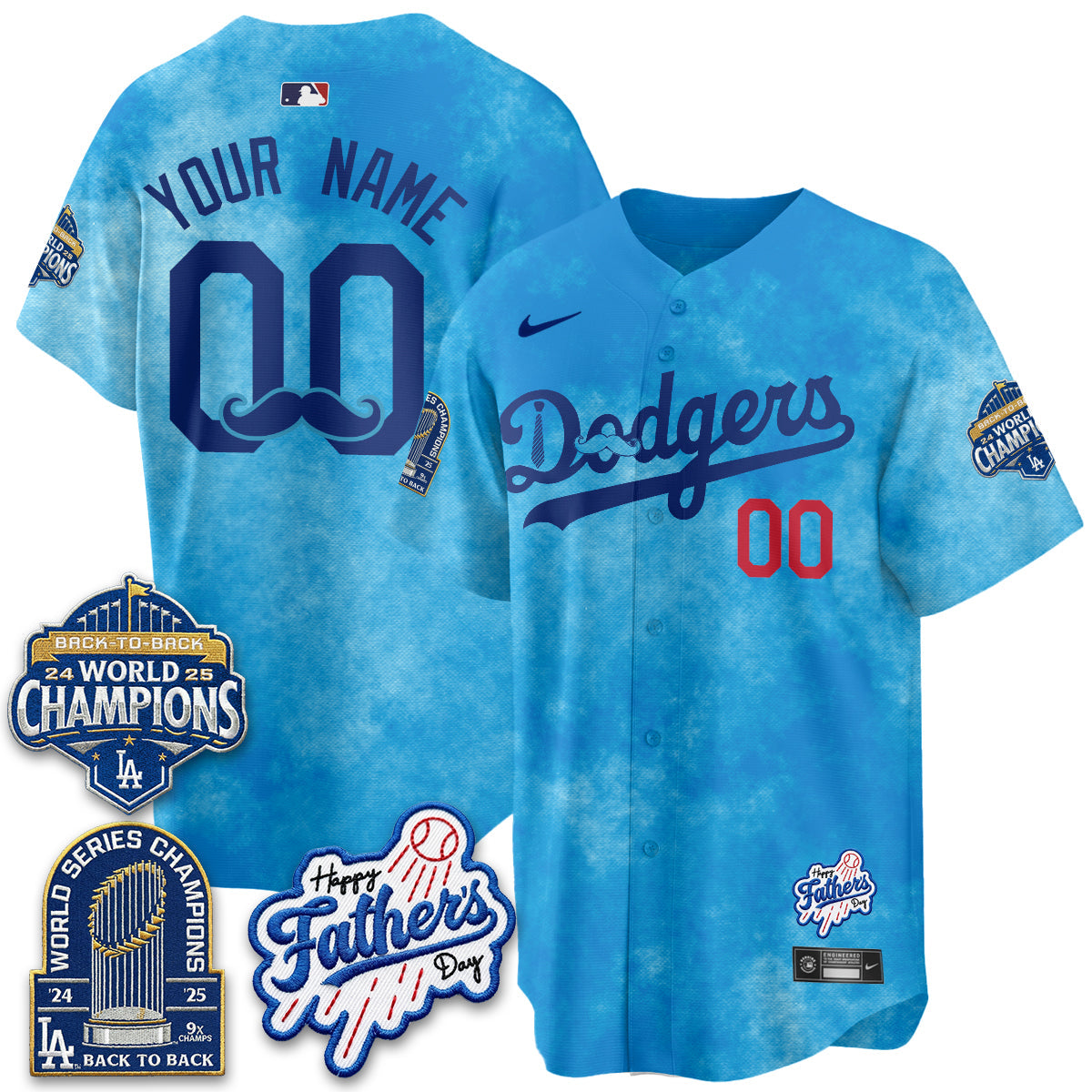 LAD Happy Father's Day 2026 Custom Jersey - Stitched-NQD