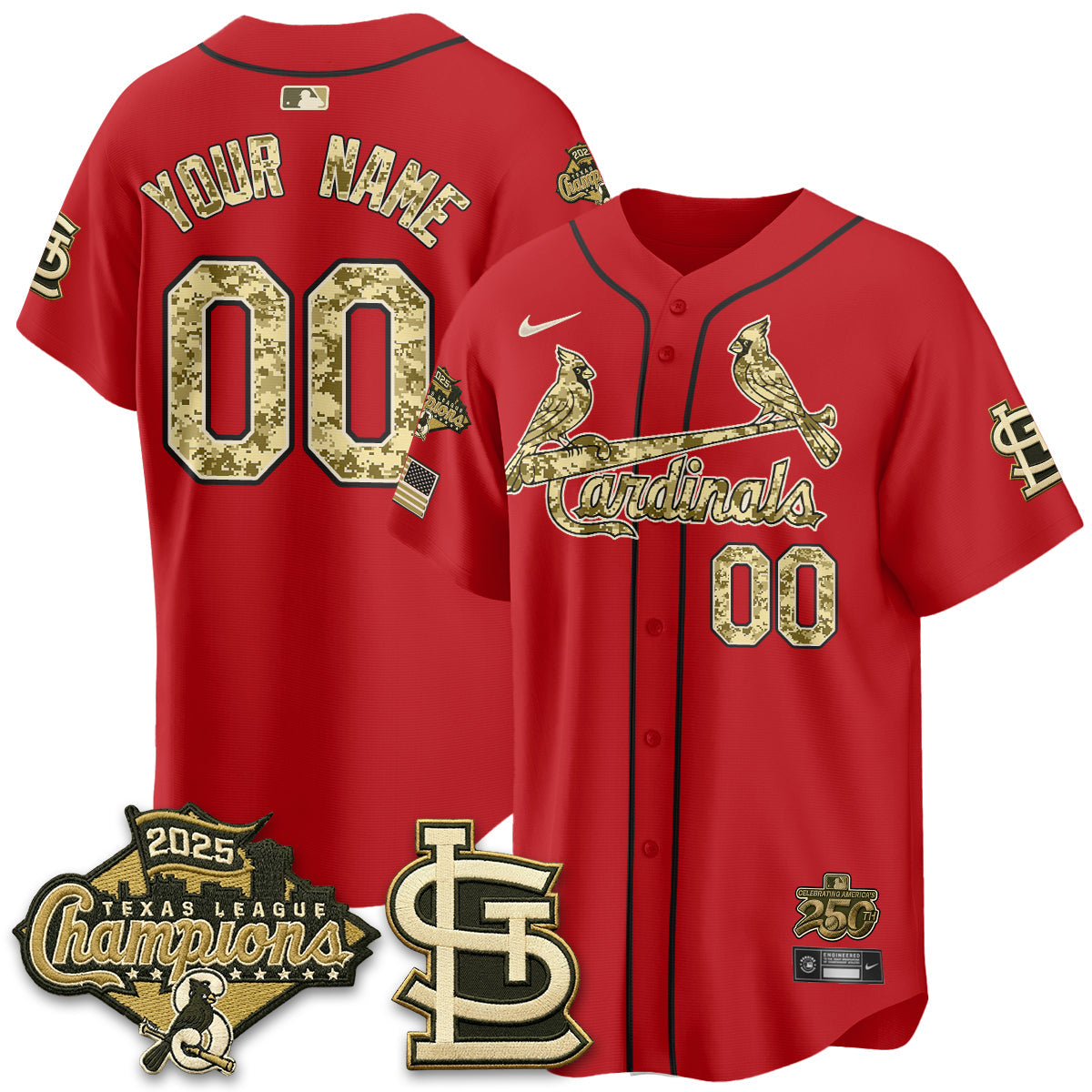 STL 2026 Armed Forces Day Custom Jersey - Stitched-NQD
