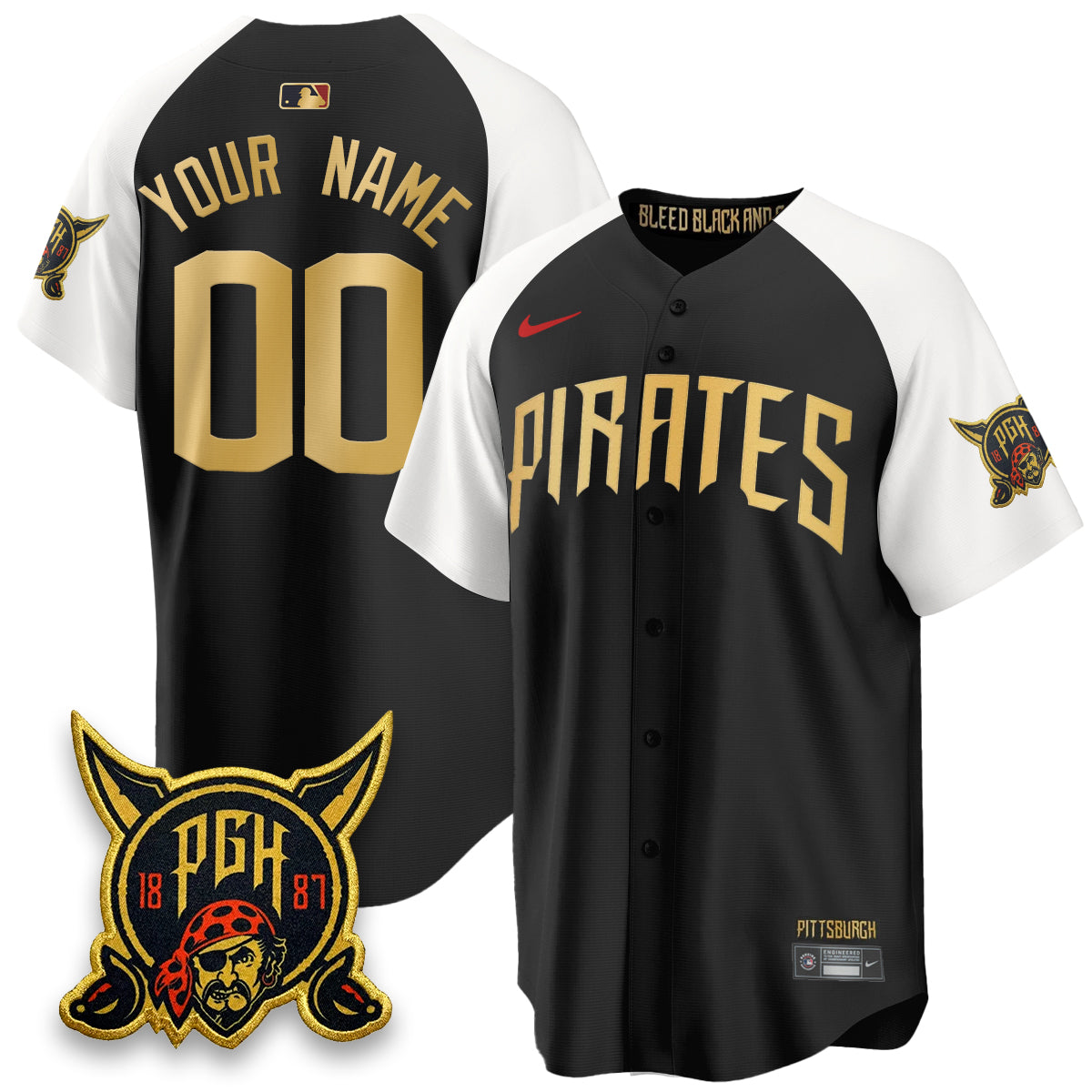 Custom PIT 2026 City Connect Vapor Limited Jersey - Stitched-NQD