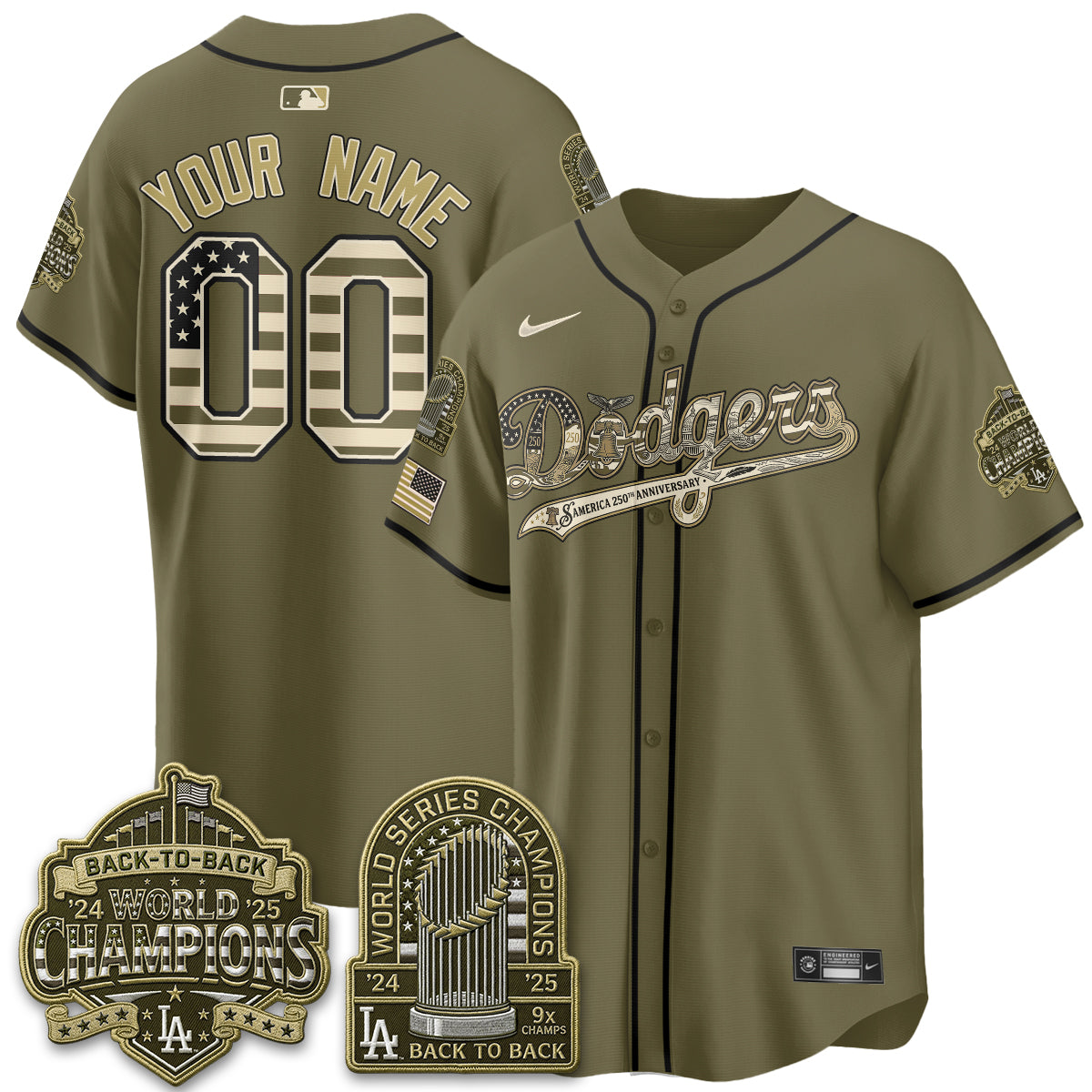 LAD America 250th Anniversary Limited Custom Jersey - Stitched-NQD