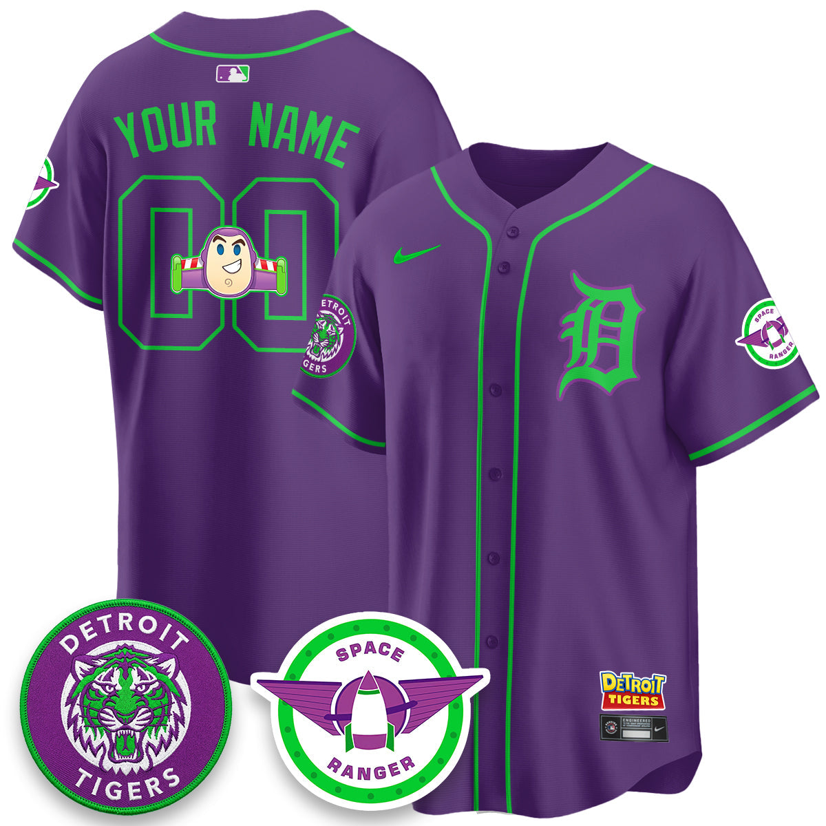 DET 2026 Space Ranger Edition Vapor Limited Custom Jersey - Stitched-NQD