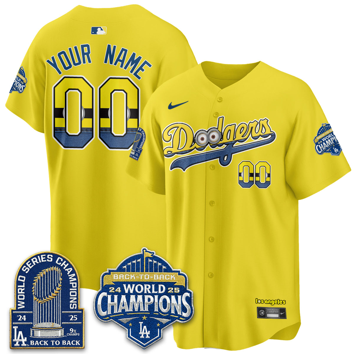 LAD x Yellow Capsules Vapor Custom Jersey - Stitched-NQD