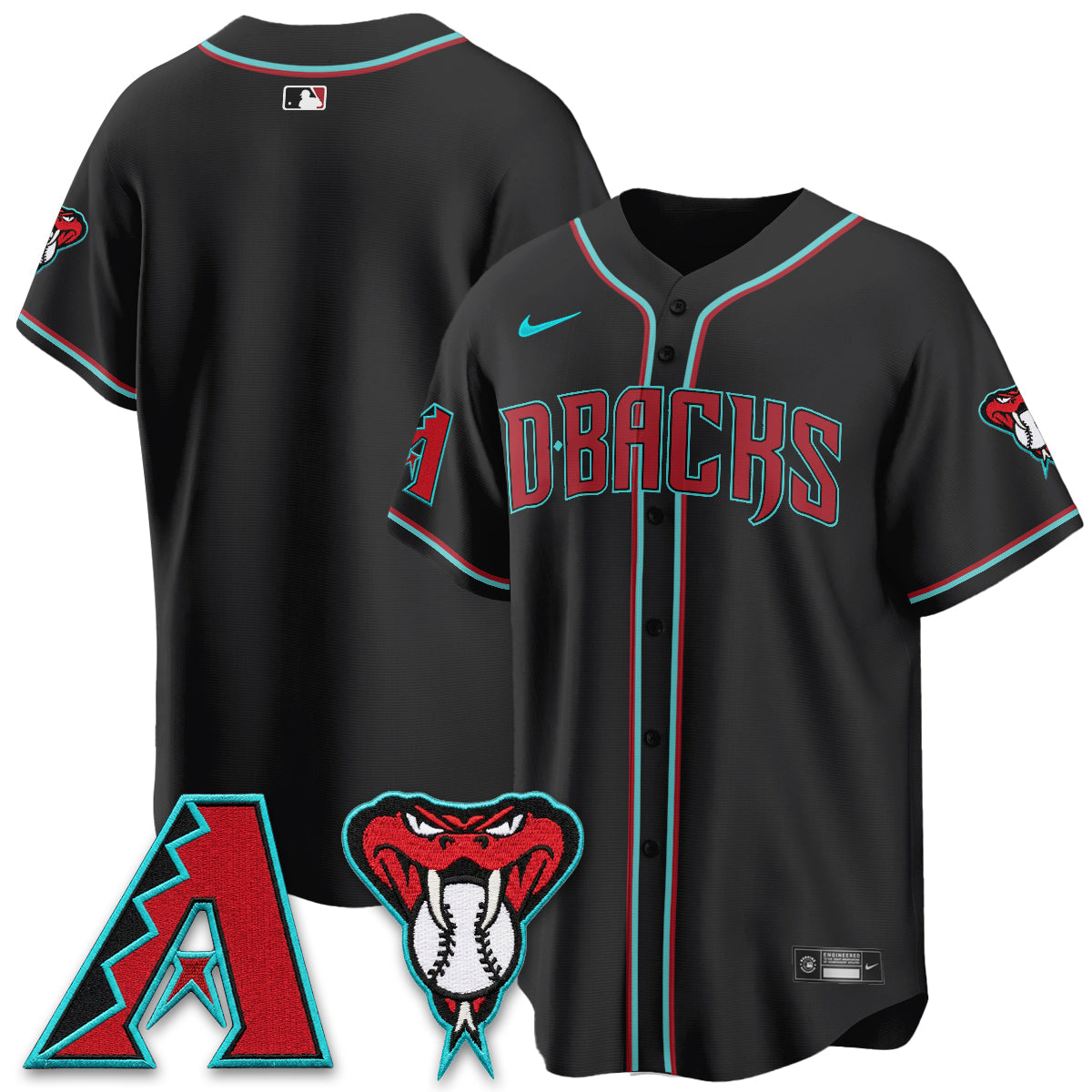 ARI Black Out Style Vapor Premier Limited Jersey - Stitched-NQD
