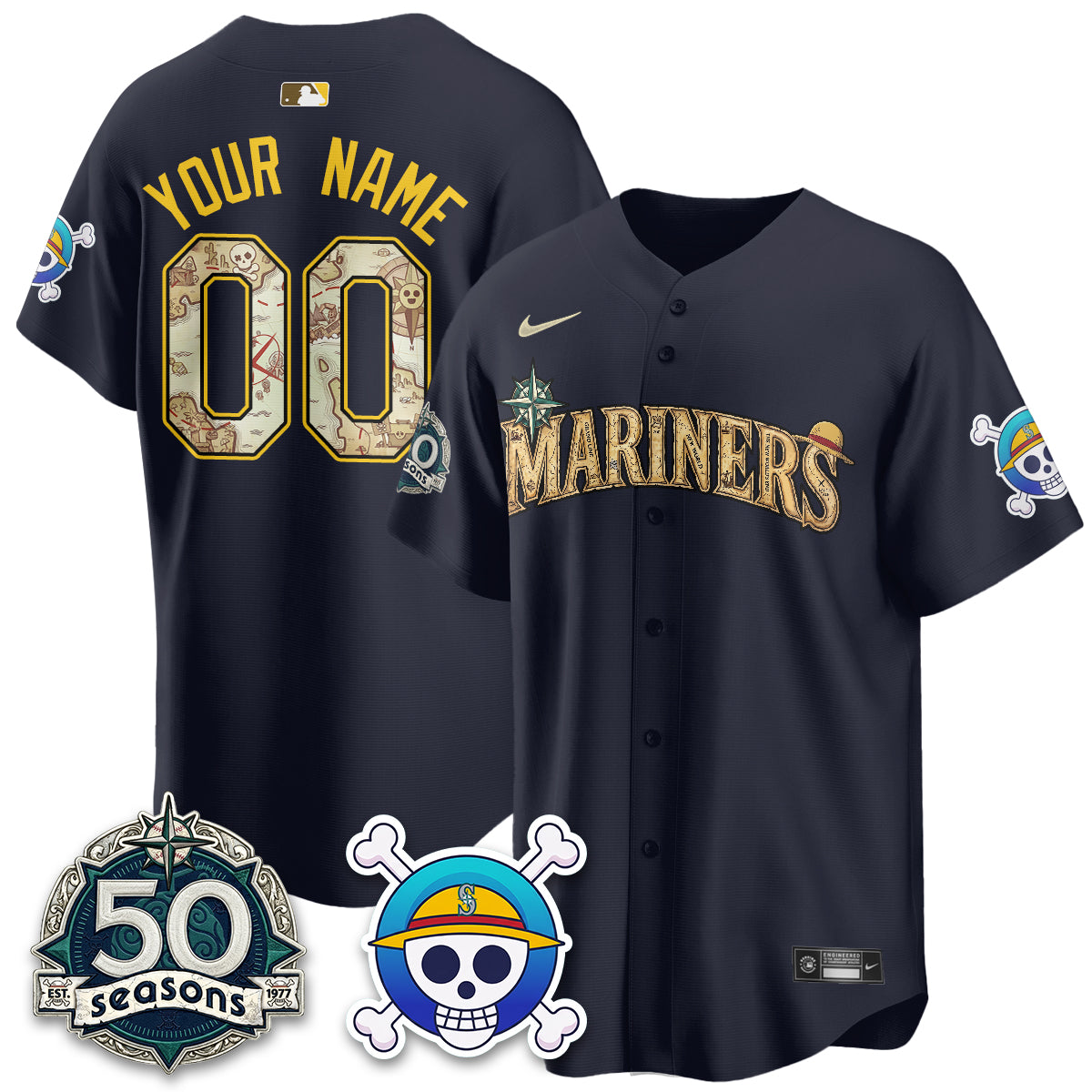 SEA OP Japanese Cartoon Vapor Limited Custom Jersey - Printed-NQD