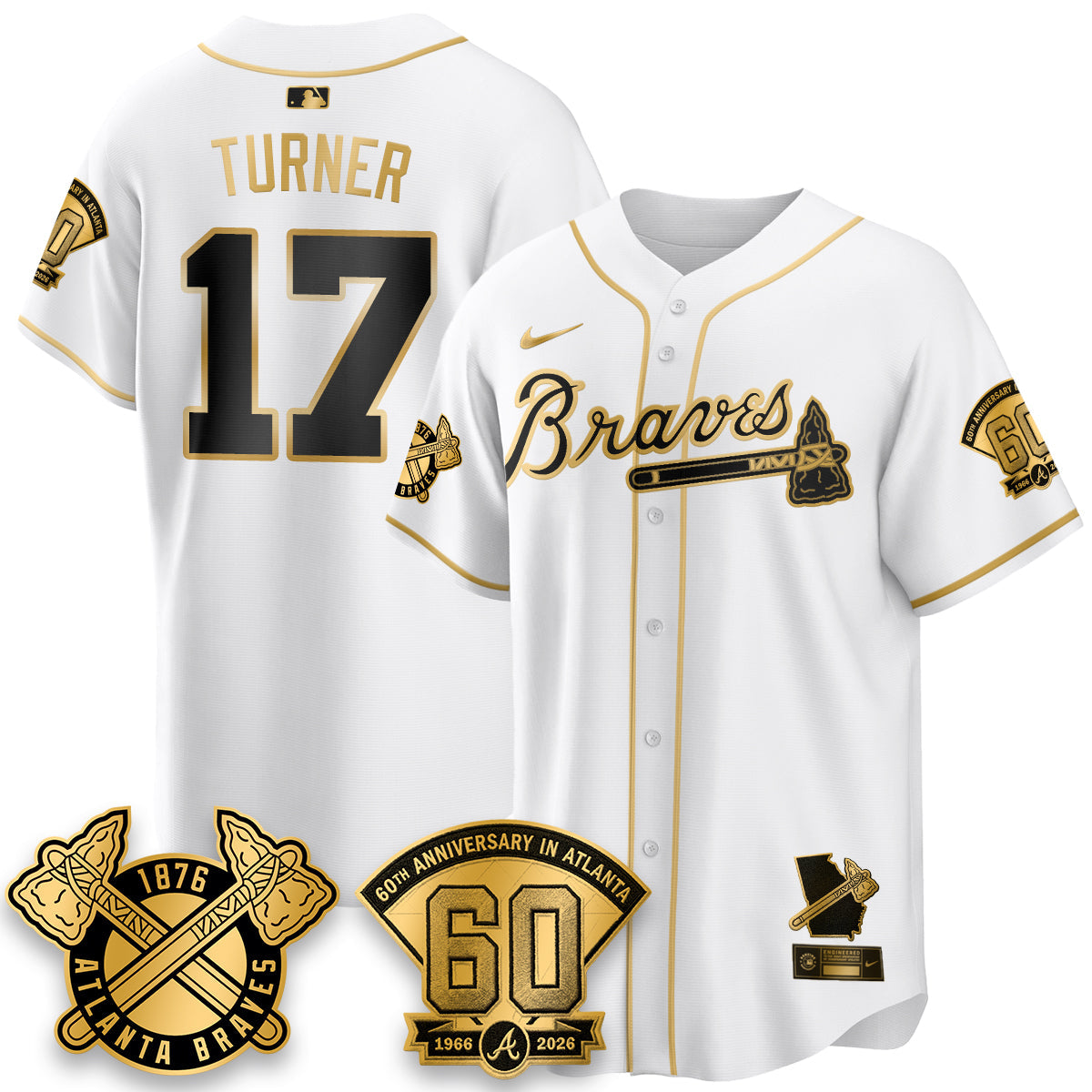 ATL 60th Anniversary Special Edition Vapor Limited Jersey - Stitched-NQD