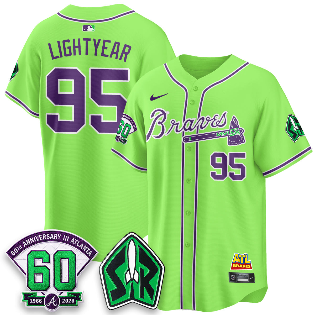 ATL 60th Anniversary Space Ranger Edition Vapor Limited Jersey - Stitched-NQD