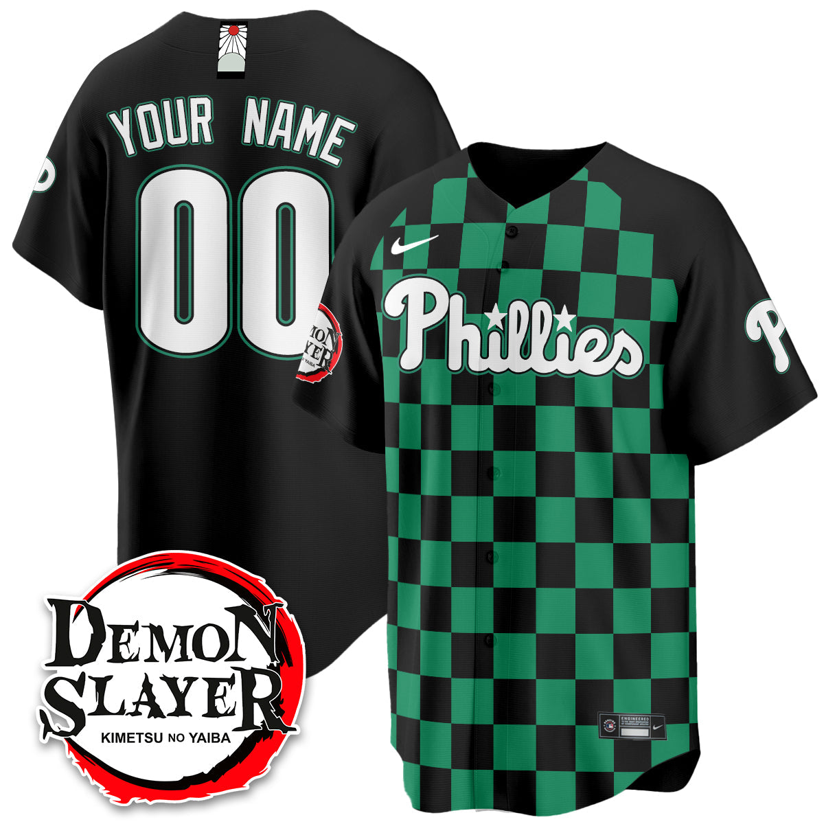 PHI Demon Slayer Vapor Limited Custom Jersey - Stitched-NQD