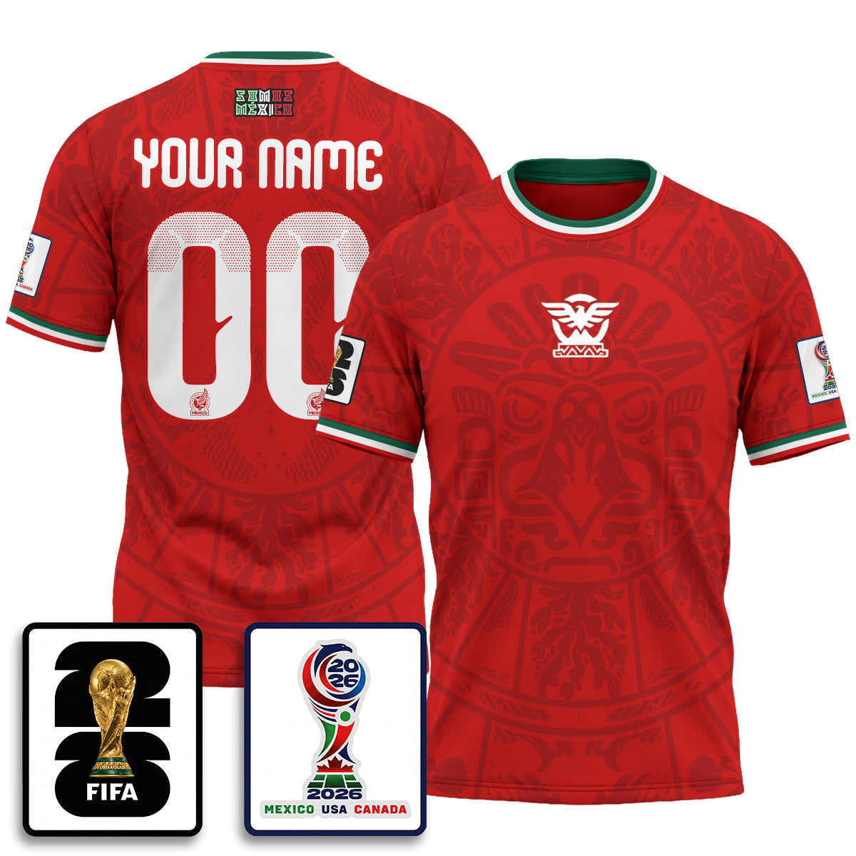 Mexico WC 2026 Fan Gear Version Custom Jersey V2- Printed-NQD