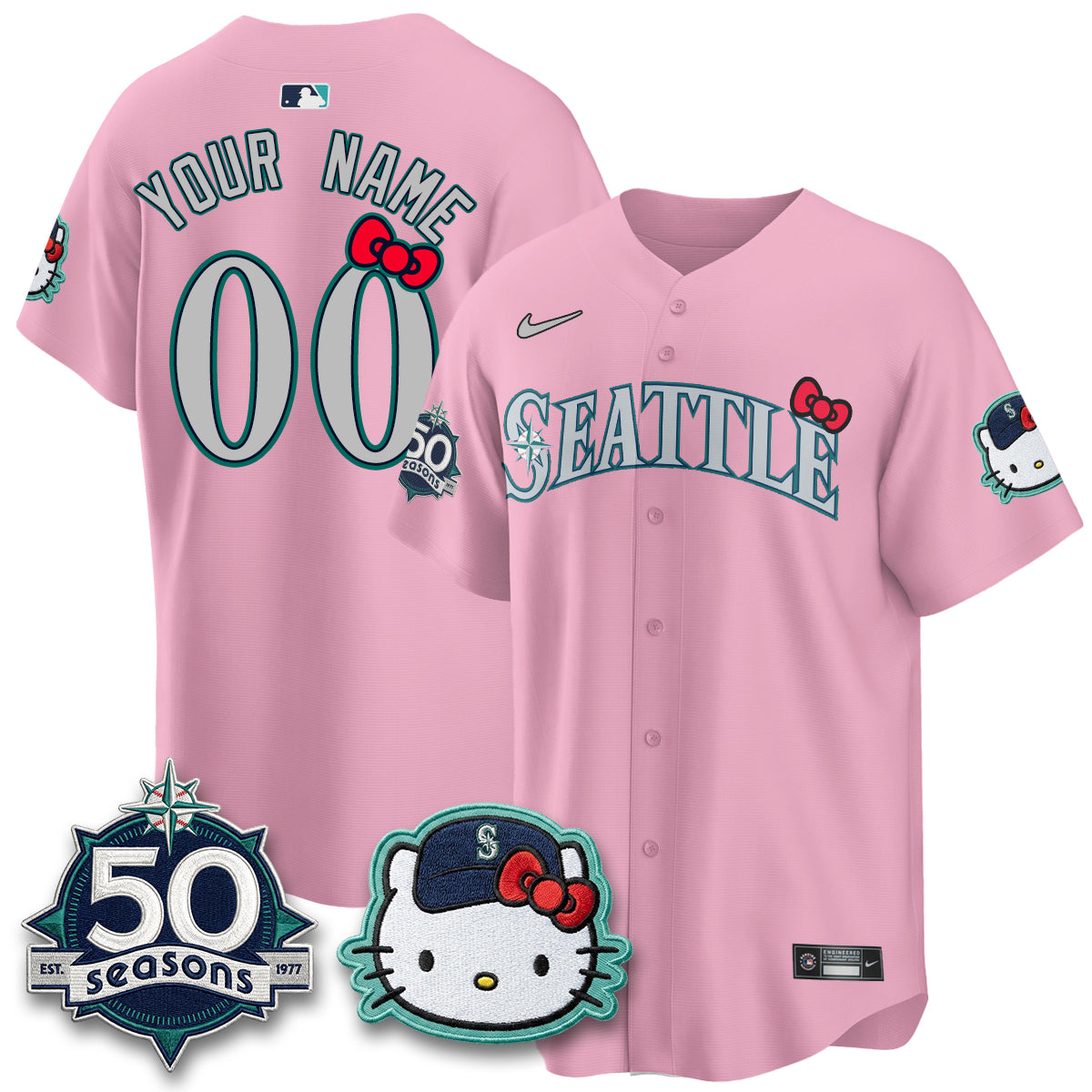 SEA x Meow KT Night Limited Custom Jersey - Stitched-NQD