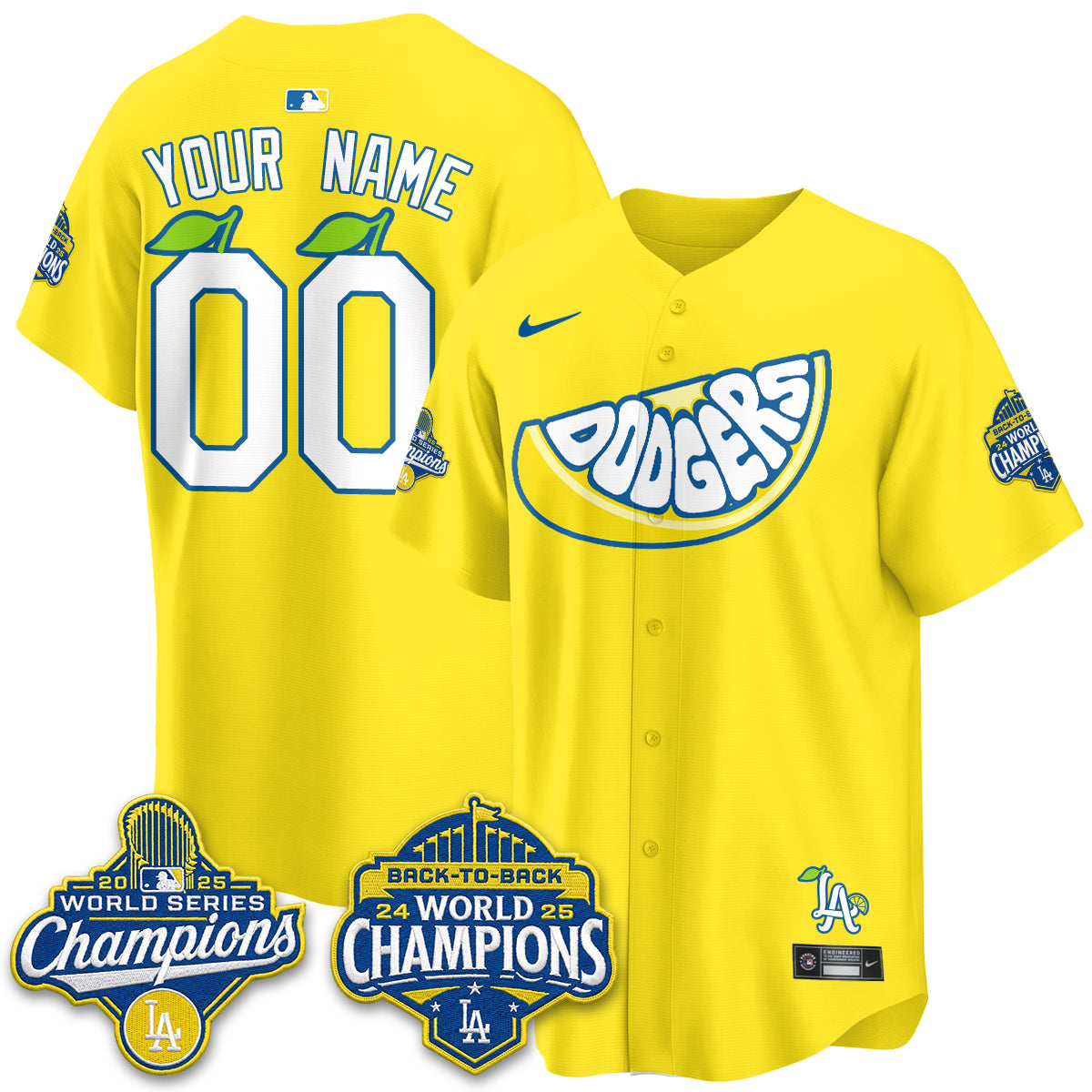 LAD Lemonade Collection Vapor Custom Jersey - Stitched-NQD