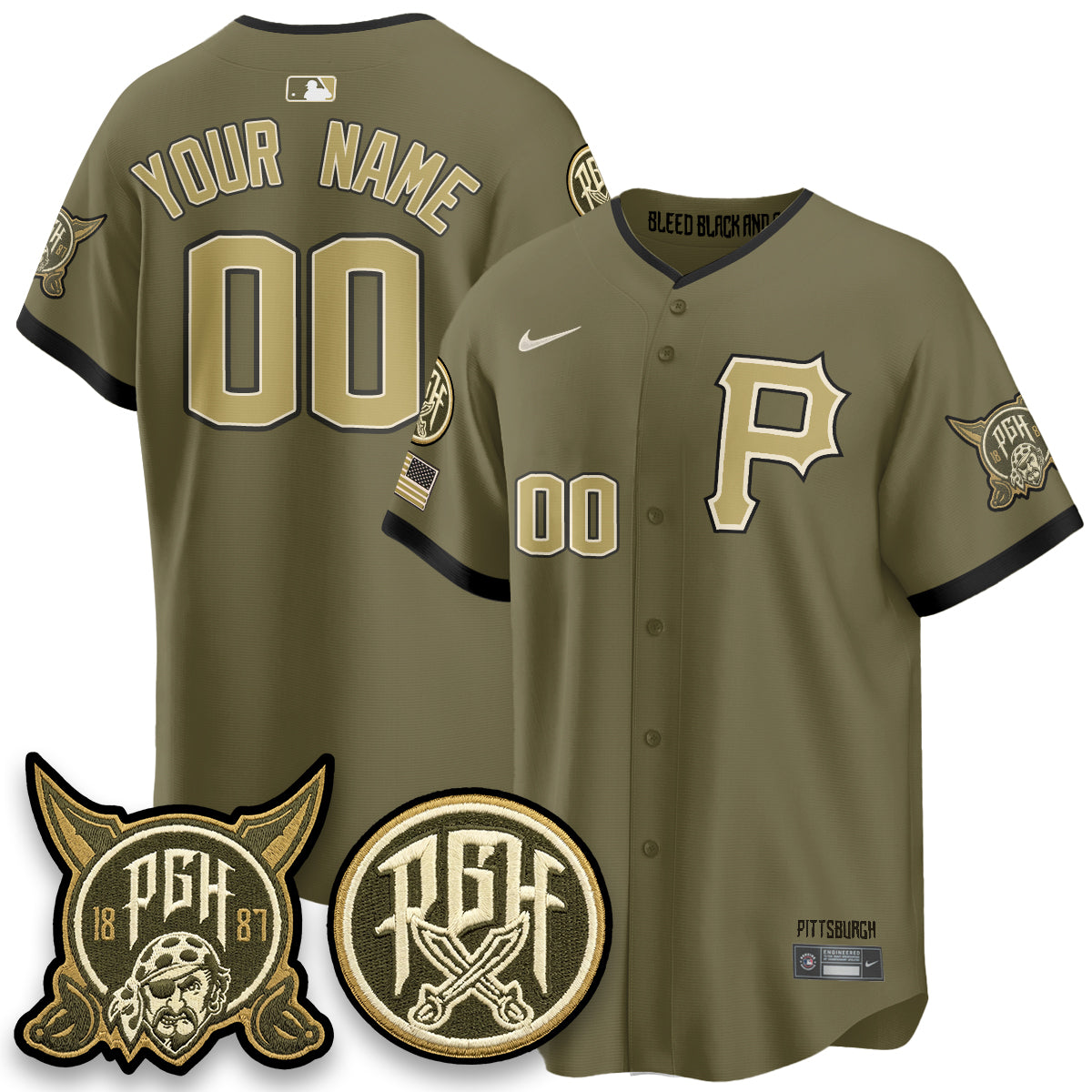 PIT 2026 Armed Forces Day Custom Jersey - Stitched-NQD