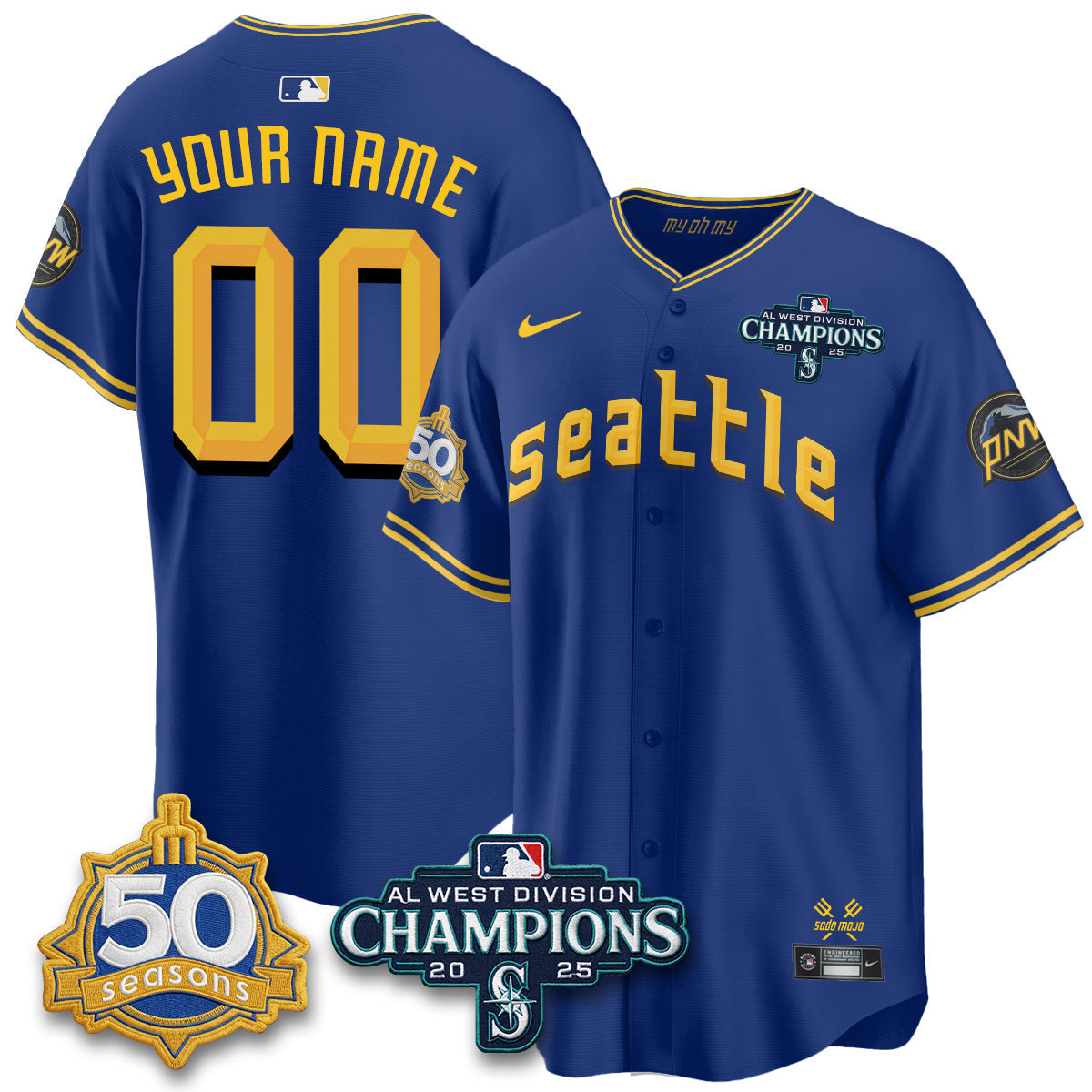 SEA 2026 Vapor Limited Custom Jersey - 50th Anniversary - Stitched-NQD