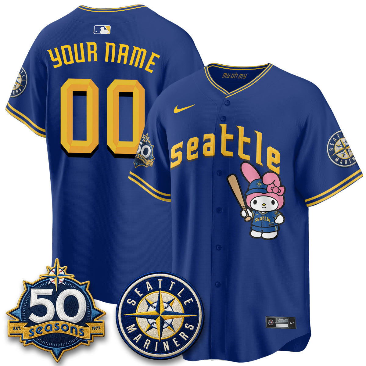 SEA x Pink Sanrio Friend Vapor Custom Jersey - Stitched