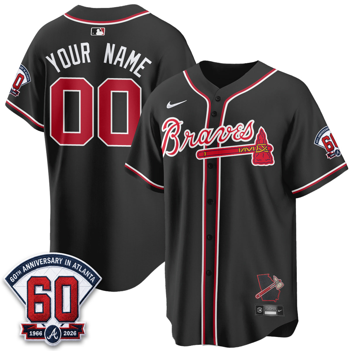 ATL 2026 Black Out Style Vapor Limited Custom Jersey - Stitched-NQD