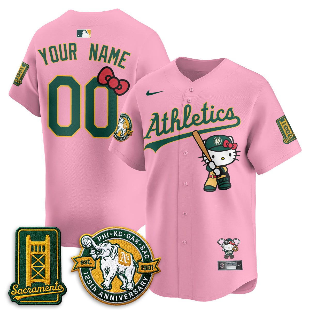OAK x Meow KT 2026 Vapor Limited Custom Jersey - Stitched-NQD