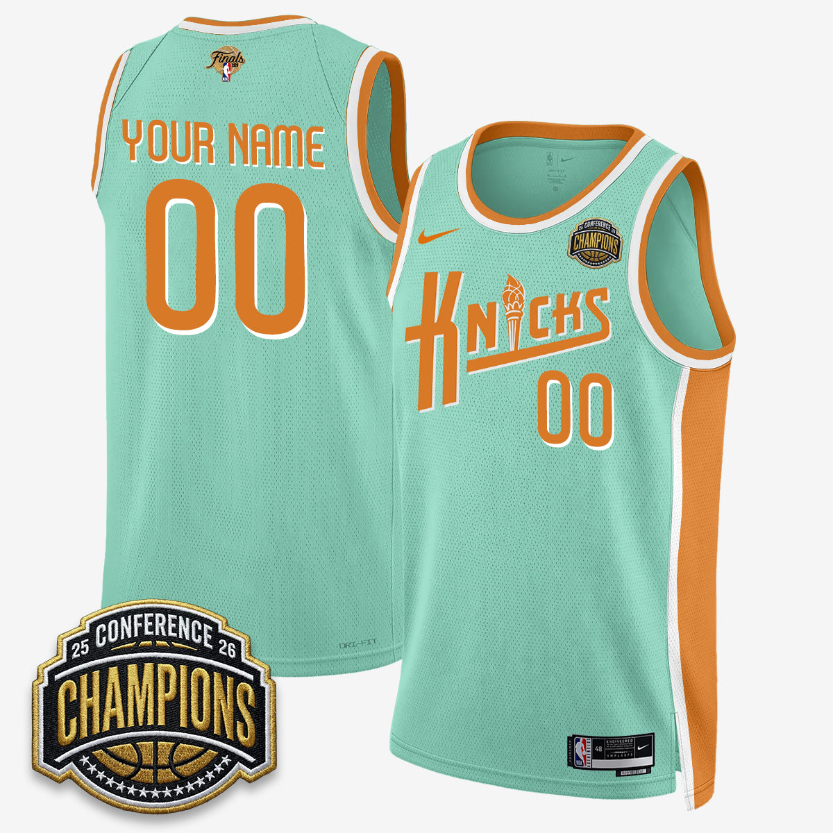 NYK 2026 Eastern Conference Champions Special Edition Custom Jersey V2- Stitched-NQD