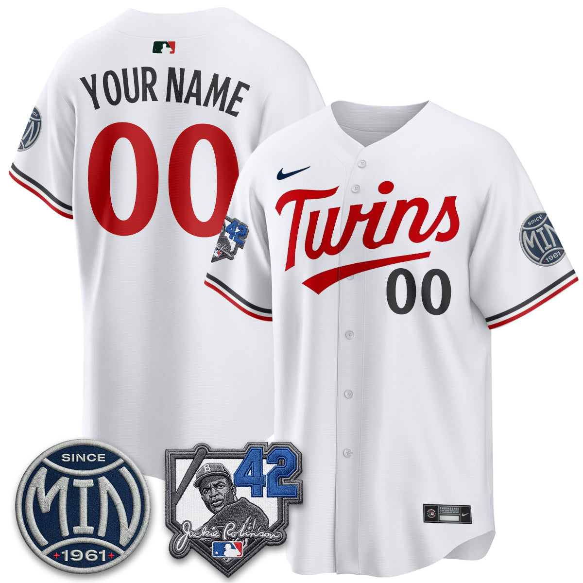 MIN 2026 Jackie Robinson Day Vapor Limited Custom Jersey - Stitched-NQD