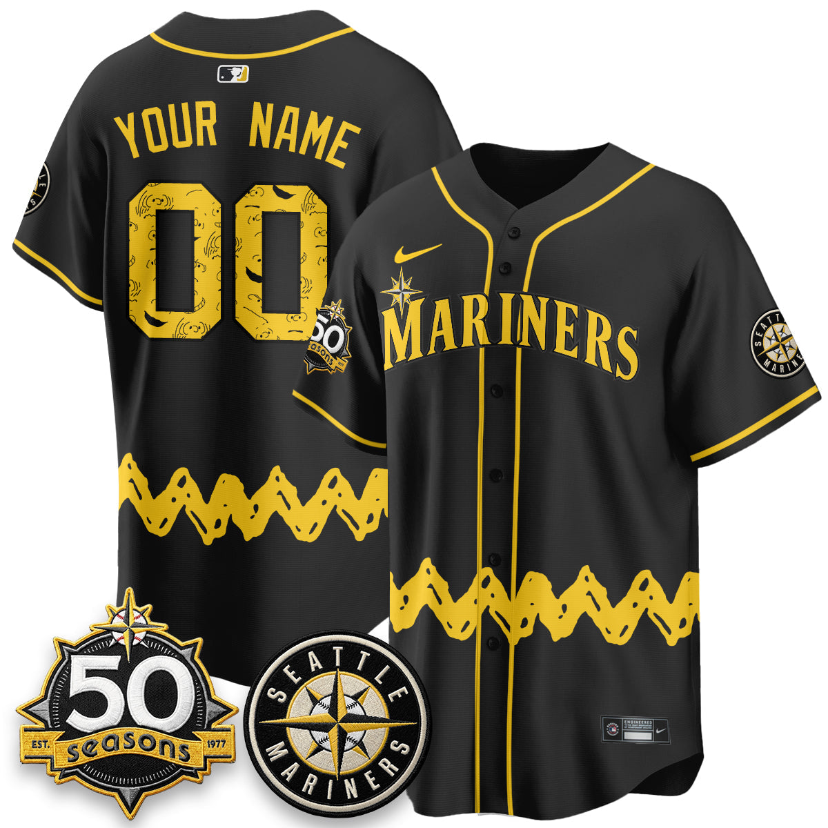 SEA x P-Nuts Vapor Limited Custom Jersey - Stitched-NQD