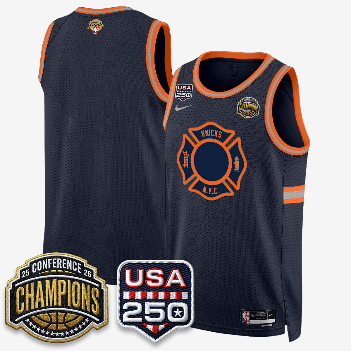 NYK 2026 NBA Eastern Conference Champions City Edition Jersey - Stitched-NQD
