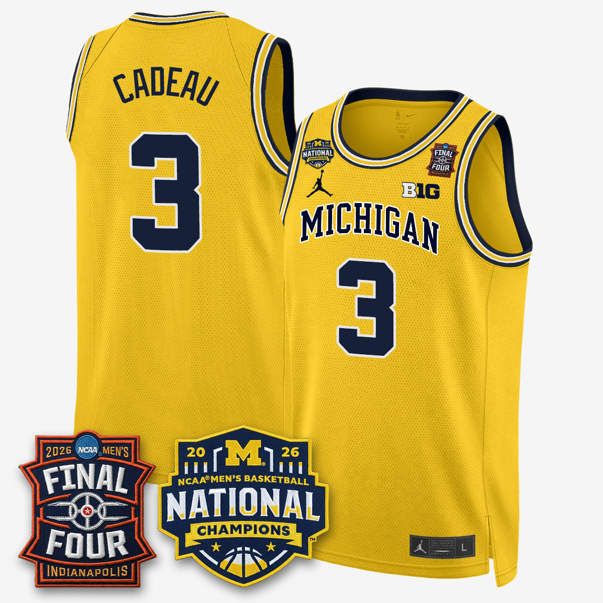 MICH 2026 NCAA Basketball Champions Limited Jersey - Stitched-NQD
