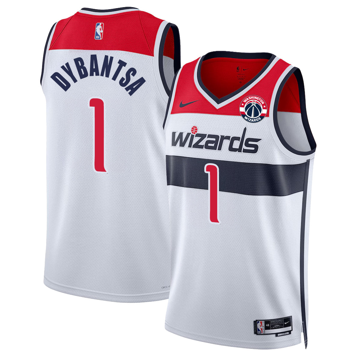 WAS 2026 Basketball Draft Pick #1 Vapor Jersey - Stitched-NQD