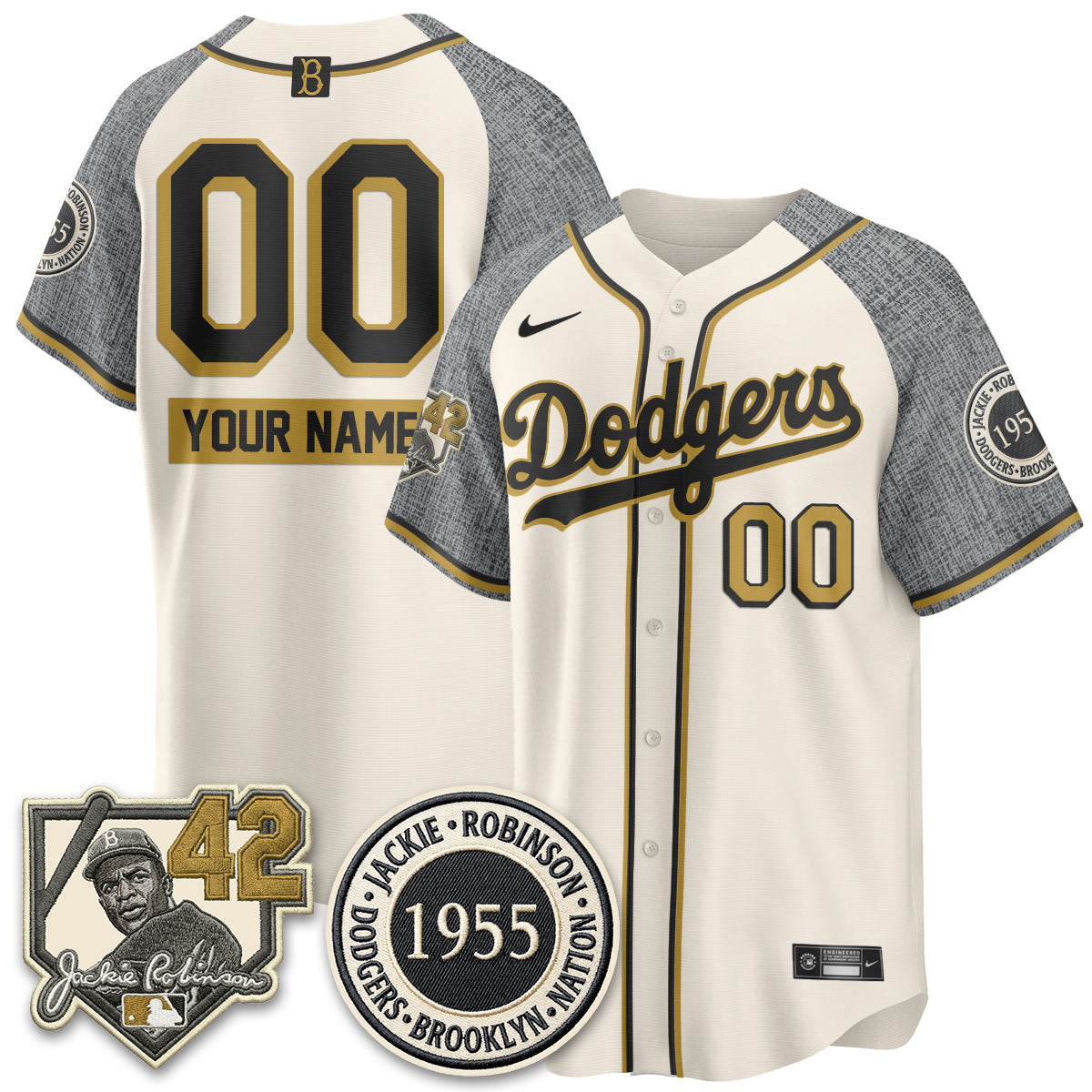 LAD 2026 New Era Jackie Robinson Vapor Limited Custom Jersey - Stitched-NQD
