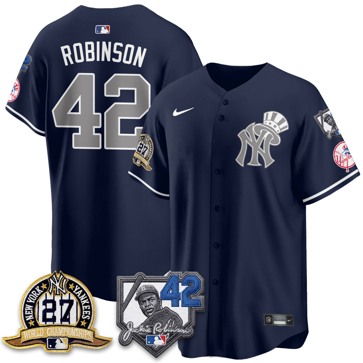 NYY 2026 Jackie Robinson Day Vapor Limited Gold Edition Jersey - All Stitched - V2-NQD