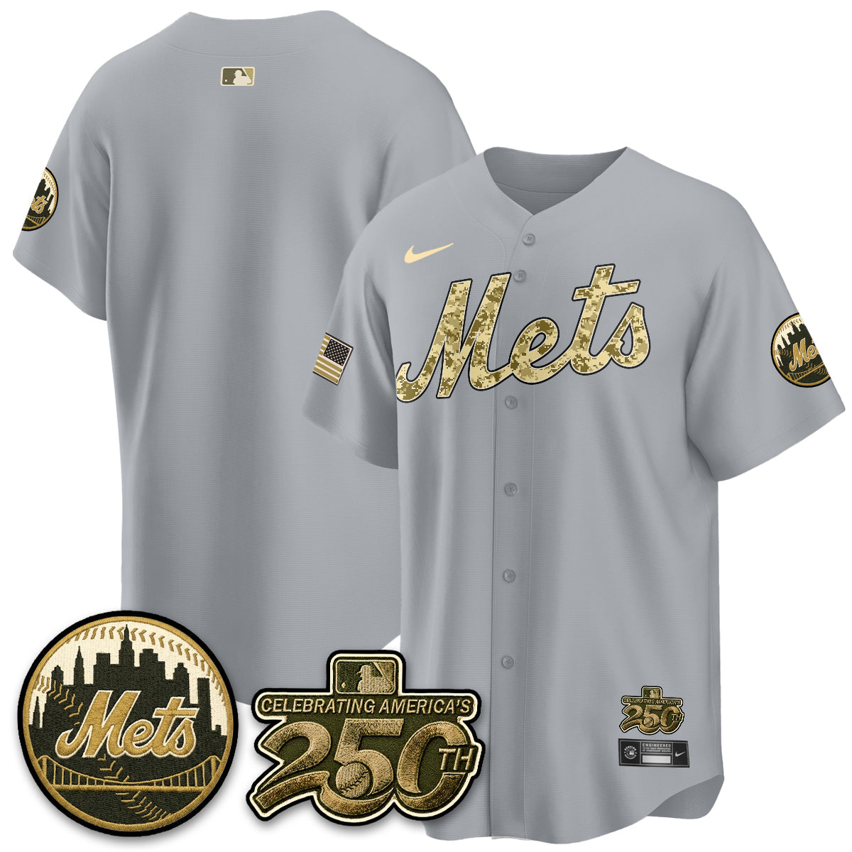 NYM Armed Forces Day Vapor Premier Limited Jersey - Stitched V2-NQD