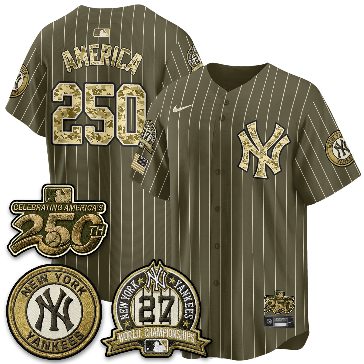 NYY Salute to Service 2026 Vapor Limited Jersey - Stitched-NQD