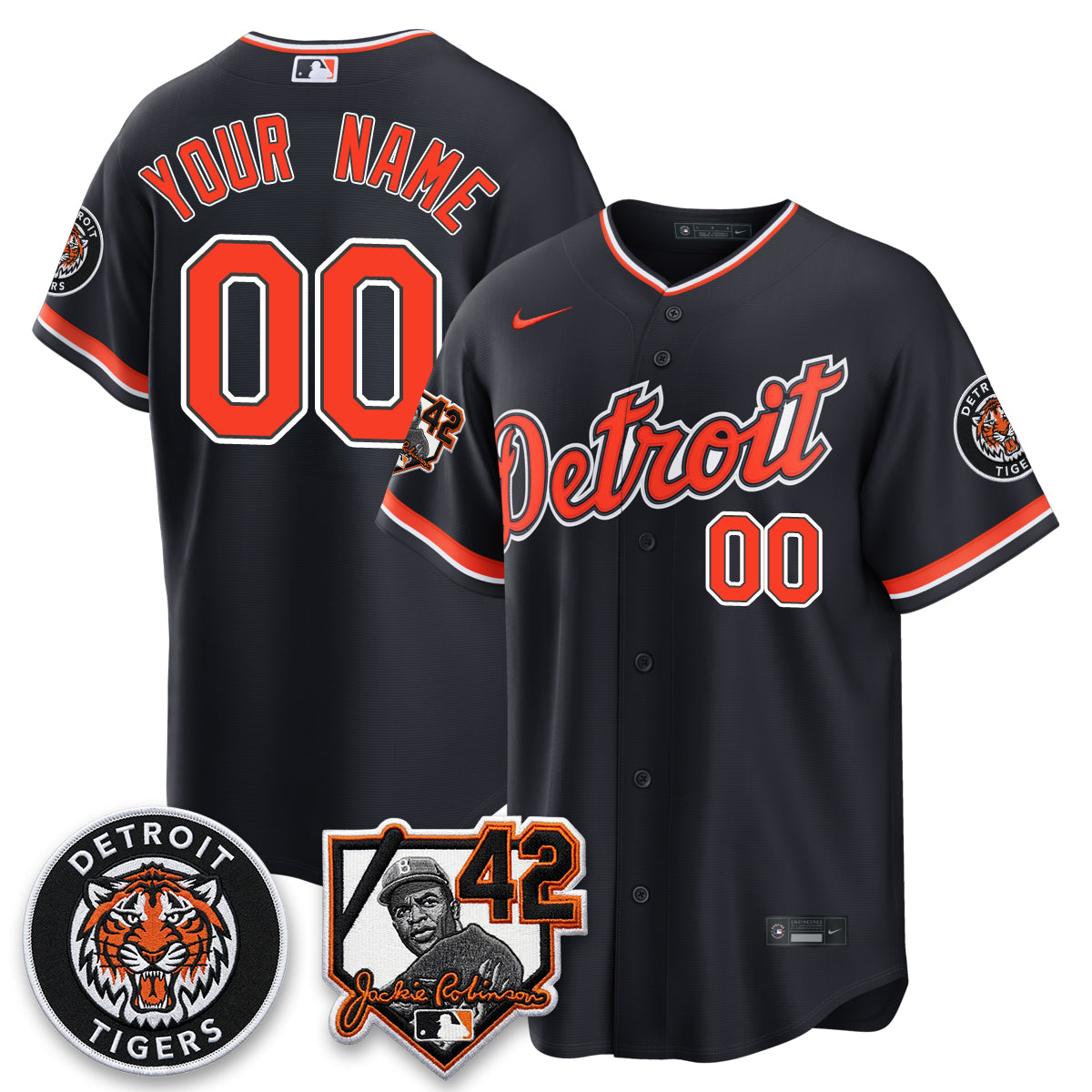 DET 2026 Jackie Robinson Day Vapor Limited Custom Jersey - Stitched-NQD