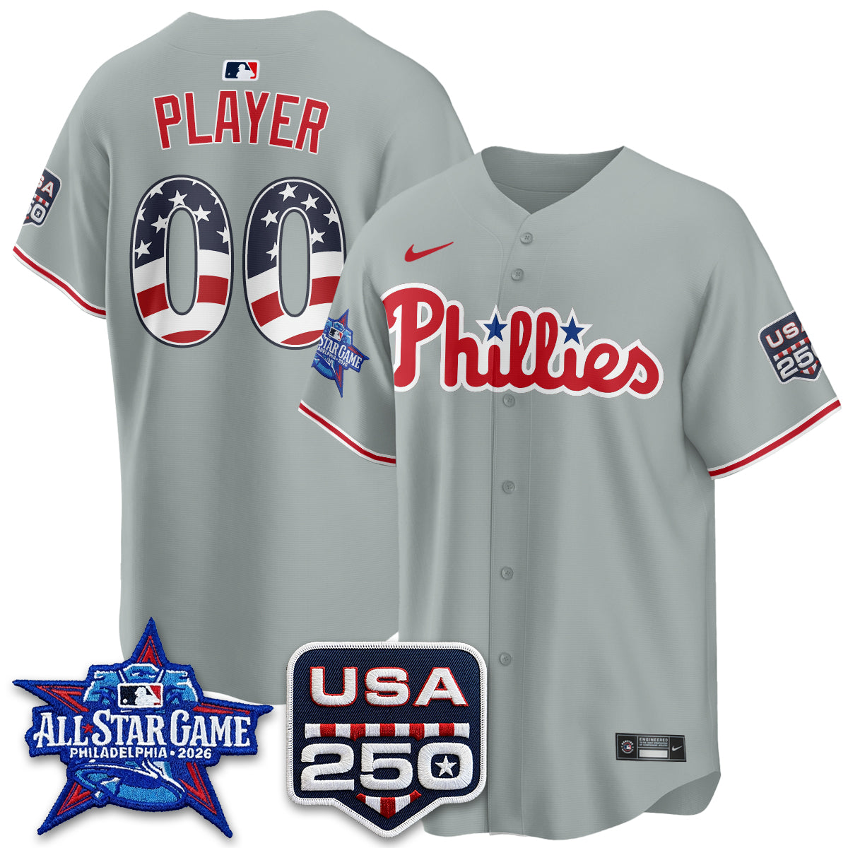 PHI 2026 All Star Edition Vapor Custom Jersey - Stitched